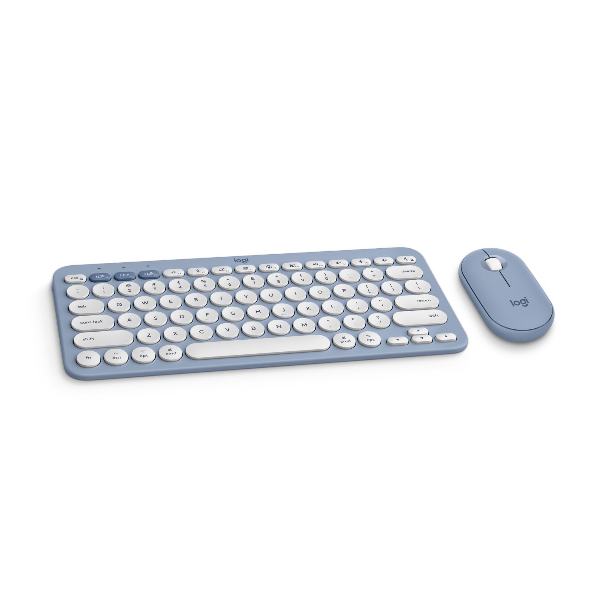 Logitech Pebble 2 Combo For Mac, Wireless Keyboard And Mouse, Slim, Quiet And Portable, Customizable, Bluetooth Mouse And Keyboa