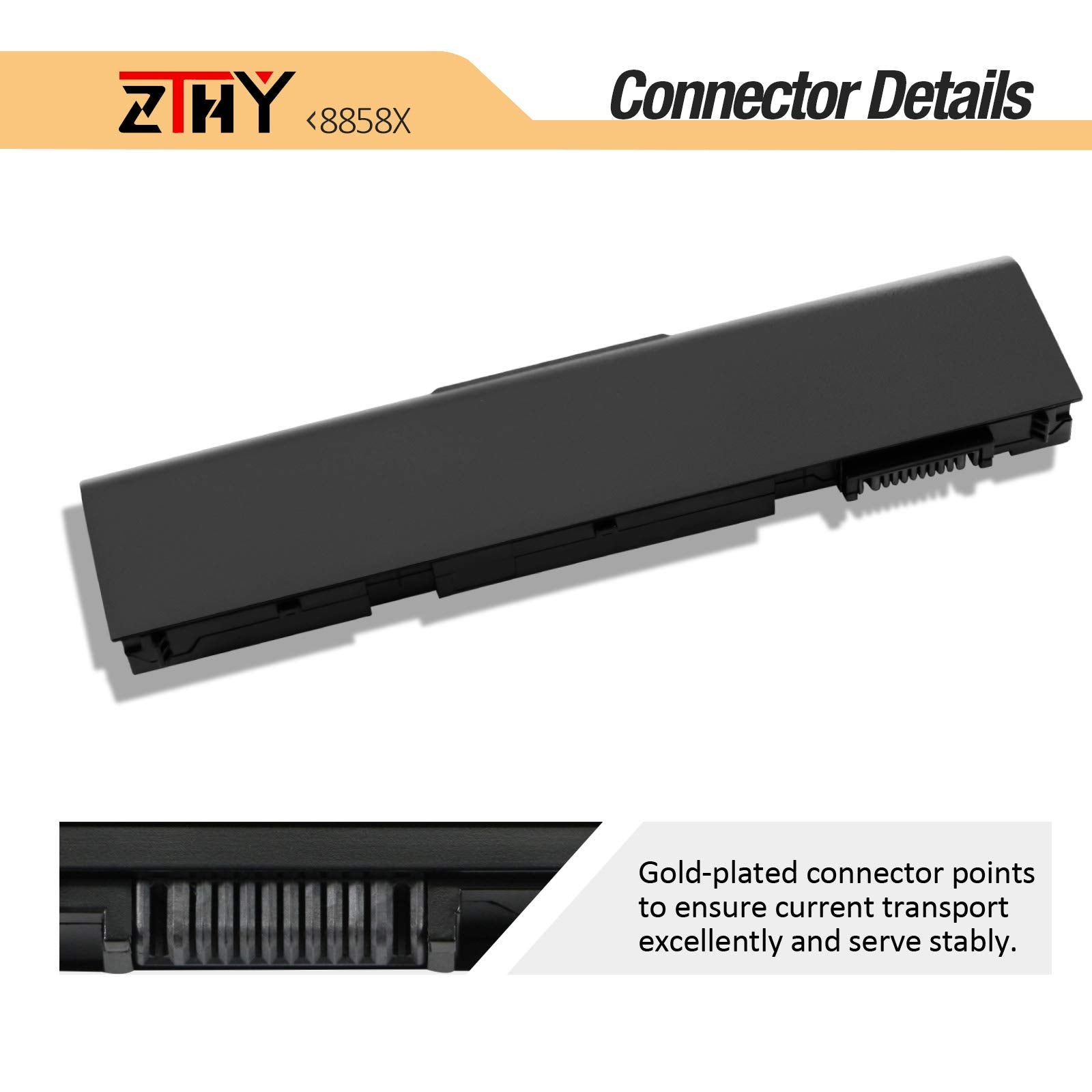Zthy 48Wh 8858X Laptop Battery Replacement For Dell Inspiron 14R 5420 15R 5520 7520 17R 5720 7720 4420 4520 4720 7420 Latitude E5420 E5520 E5530 E6420 E6430 E6520 Vostro 3460 3560 T54Fj 11.1V 6 Cell
