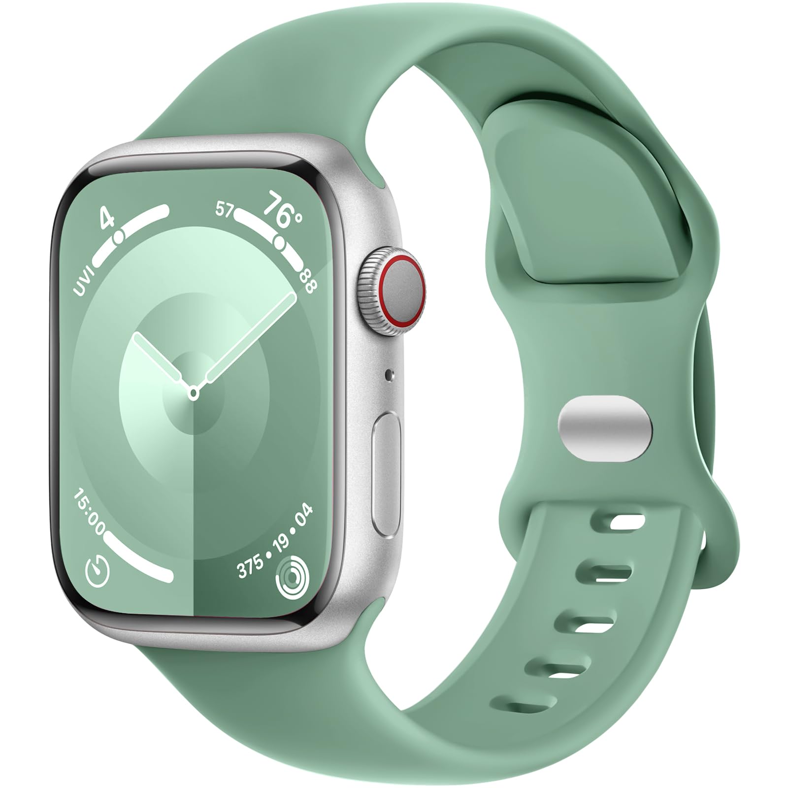 Daqin Sport Band Compatible With Apple Watch Band 44Mm 45Mm 46Mm 49Mm 38Mm 40Mm 41Mm 42Mm Men, Soft Silicone Waterproof Replacem