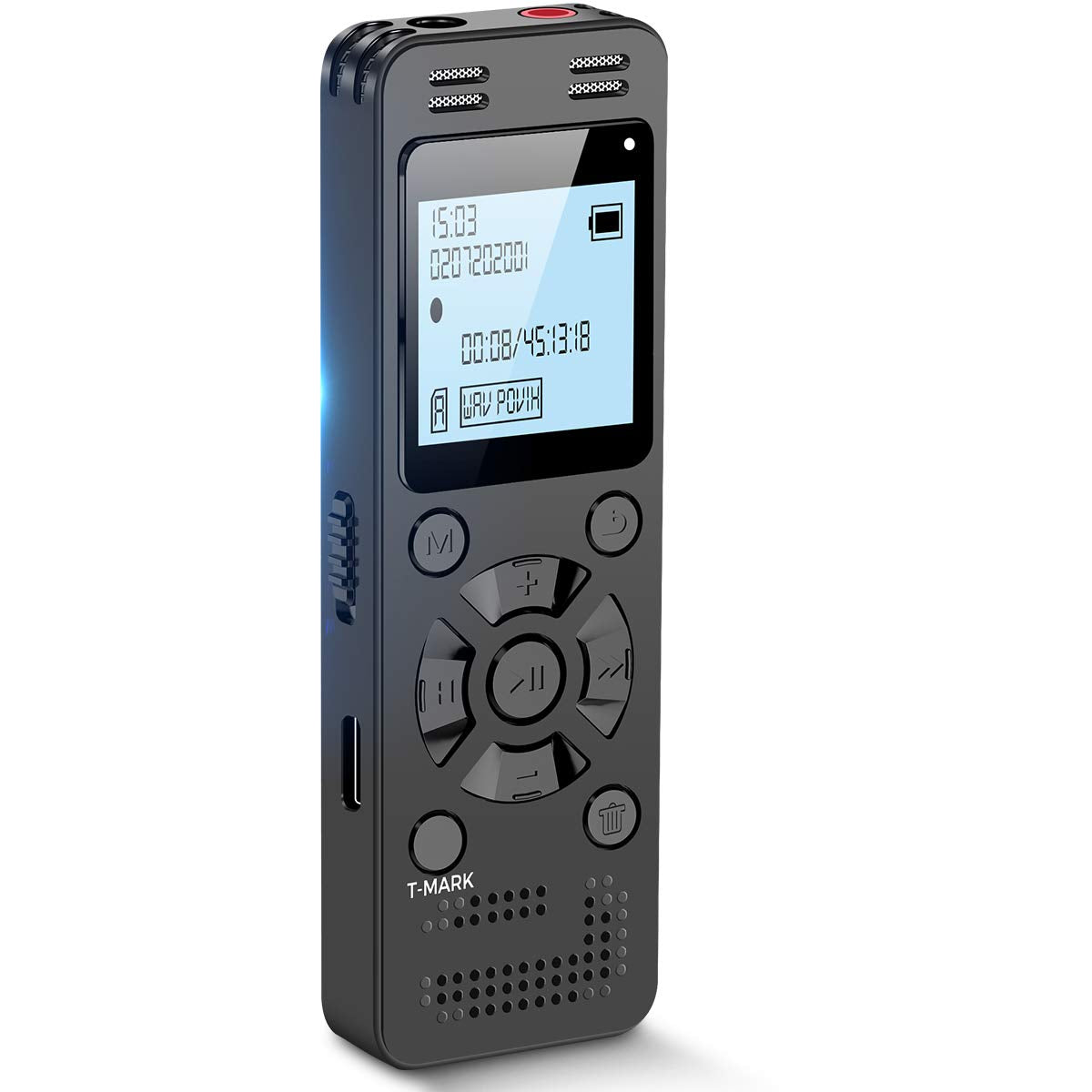 128Gb Digital Voice Recorder For Lectures Meetings   Evida 9296 Hours Voice Activated Recording Device Audio Recorder With Playback,Password