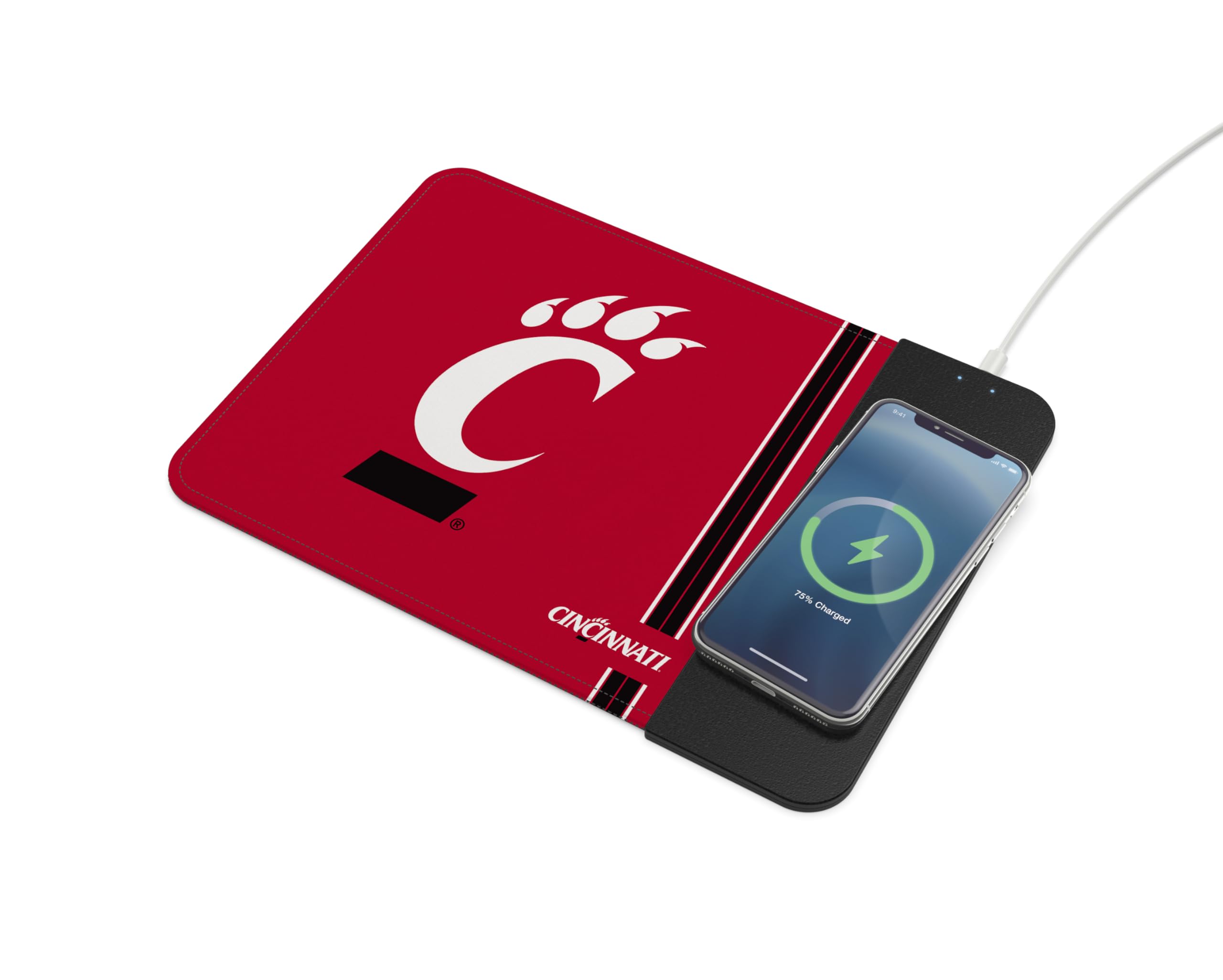 Soar Ncaa Wireless Charging Mouse Pad, Cincinnati Bearcats