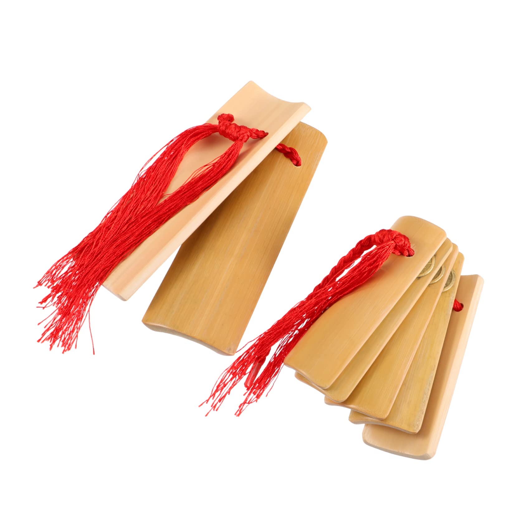 SWOOMEY Traditional Bamboo Castanets for Hand Percussion Allegro Musical Instruments Suitable for Adults 1 Pair