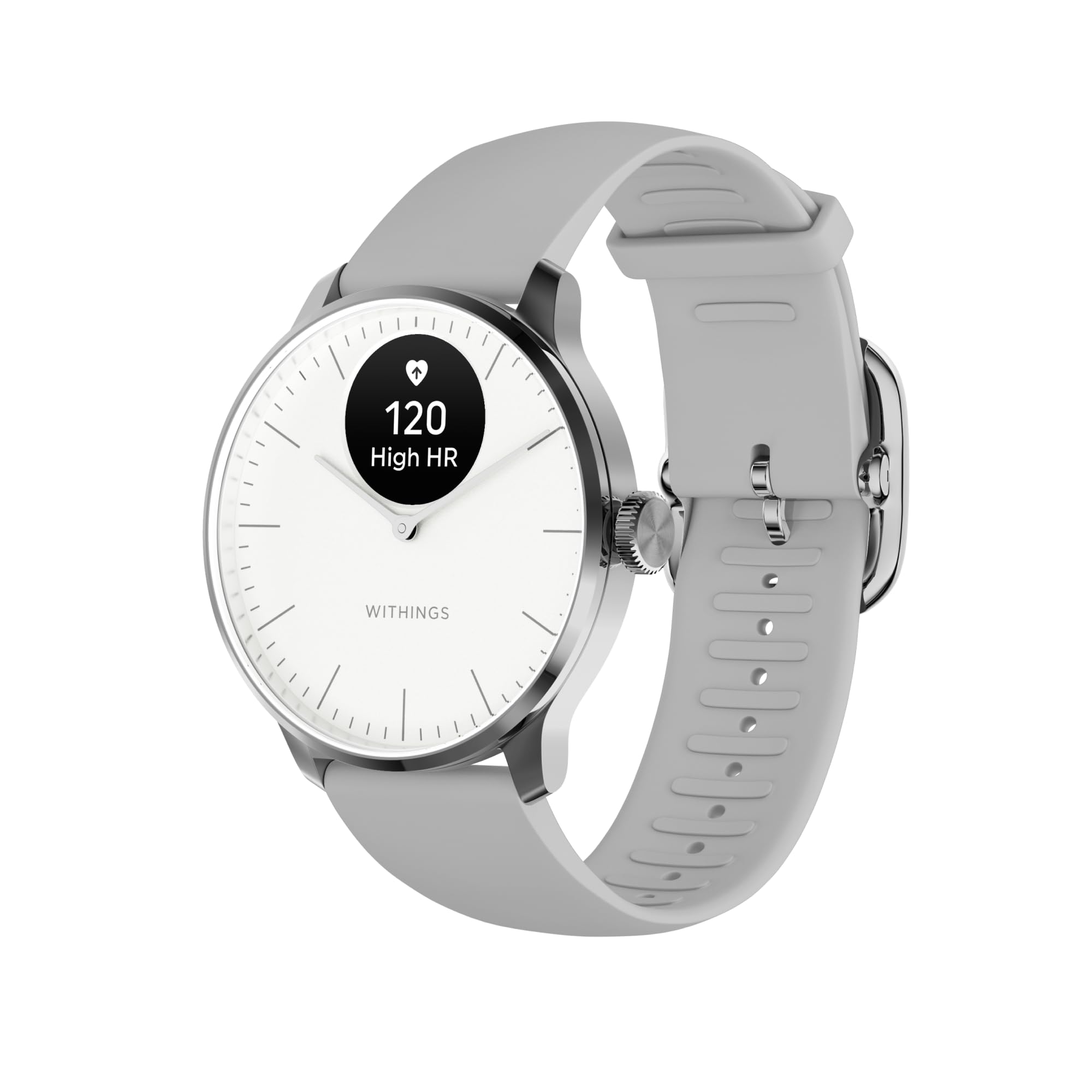 Withings Scanwatch Light   Hybrid Smartwatch, 24/7 Heart Monitoring, Activity Tracking, Cycle Tracking, Sleep Monitoring, Connec