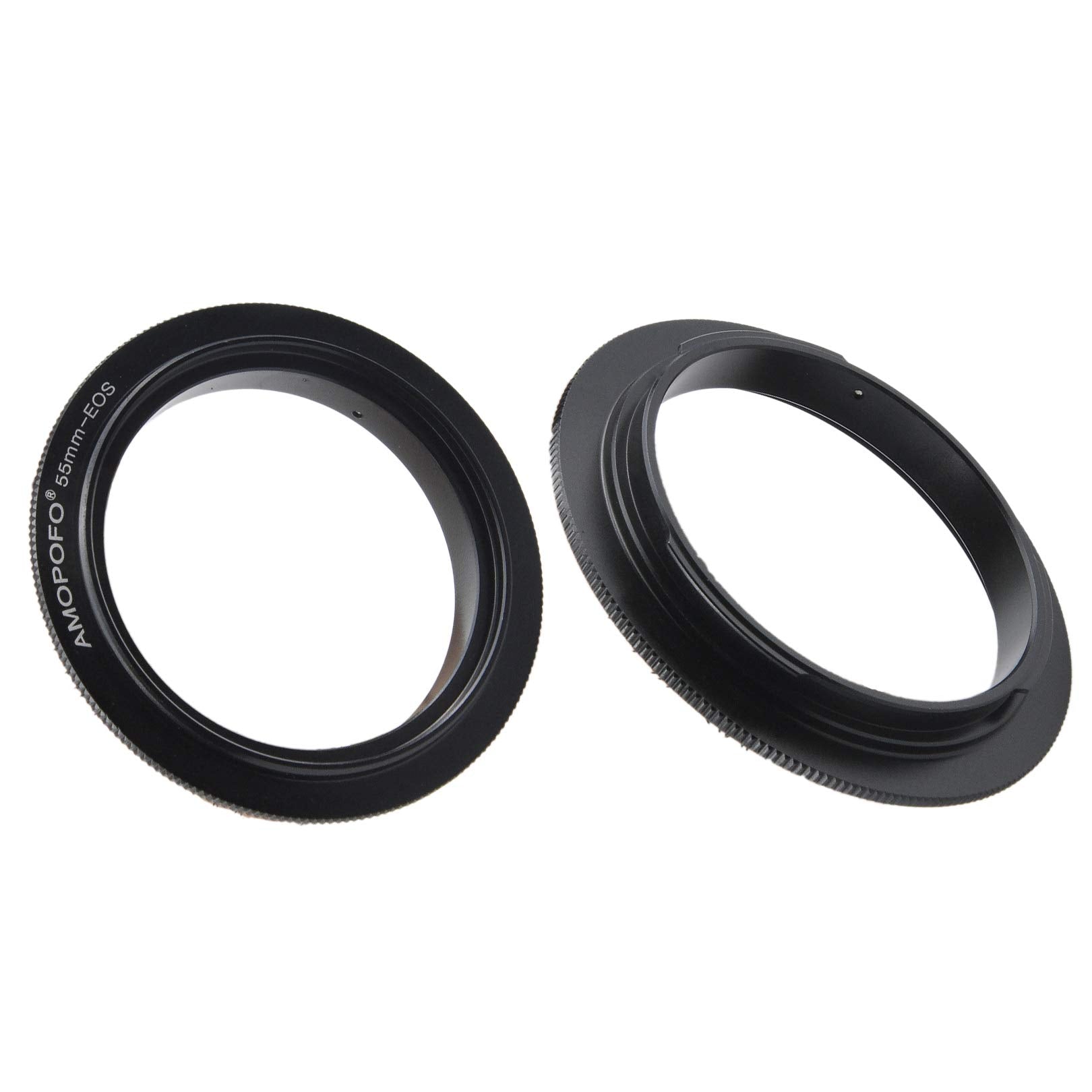 55Mm Macro Lens Reverse Ring Compatible With For Ef 90D 80D 70D 60Da 60D 50D 40D 30D T6 T7 T5 Sl3 Sl2 T8I T7I T6I T6S T5I With Ef S 18 55Mm Kit Lens & 55Mm Filter Thread Lens