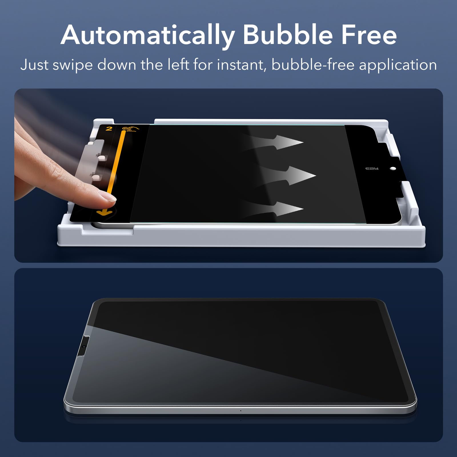 Esr 2 Pack Screen Protector For Ipad Air 5Th/4Th Generation(2022/2020), Ipad Pro 11 Inch (2022/2021/2020/2018) Screen Protector, Tempered Glass Film With Easy Application Tray, Anti Scratch, Hd