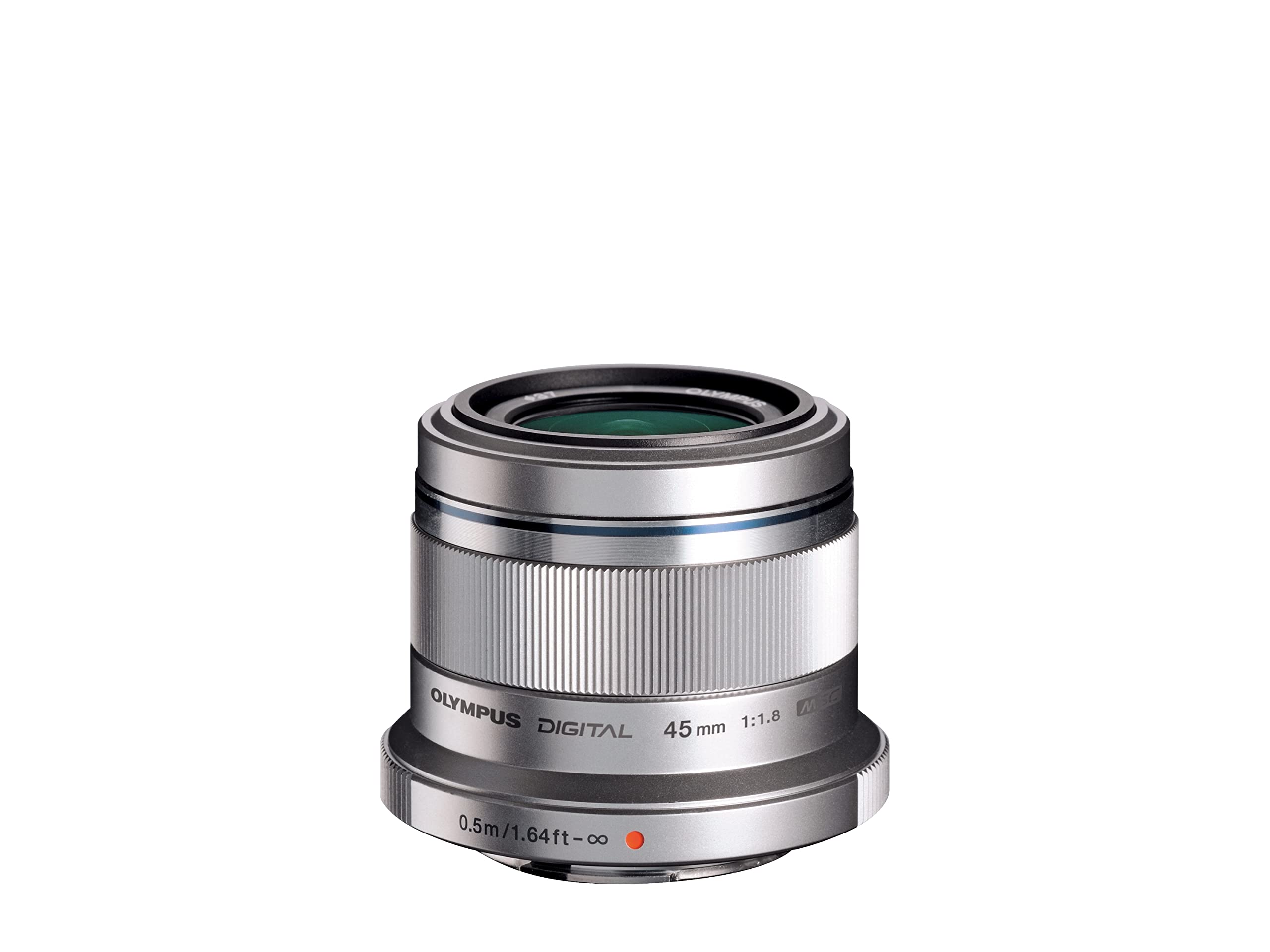 Olympus M. Zuiko Digital Ed 45Mm F1.8 (Silver) Lens For Micro 4/3 Cameras   International Version (No Warranty)