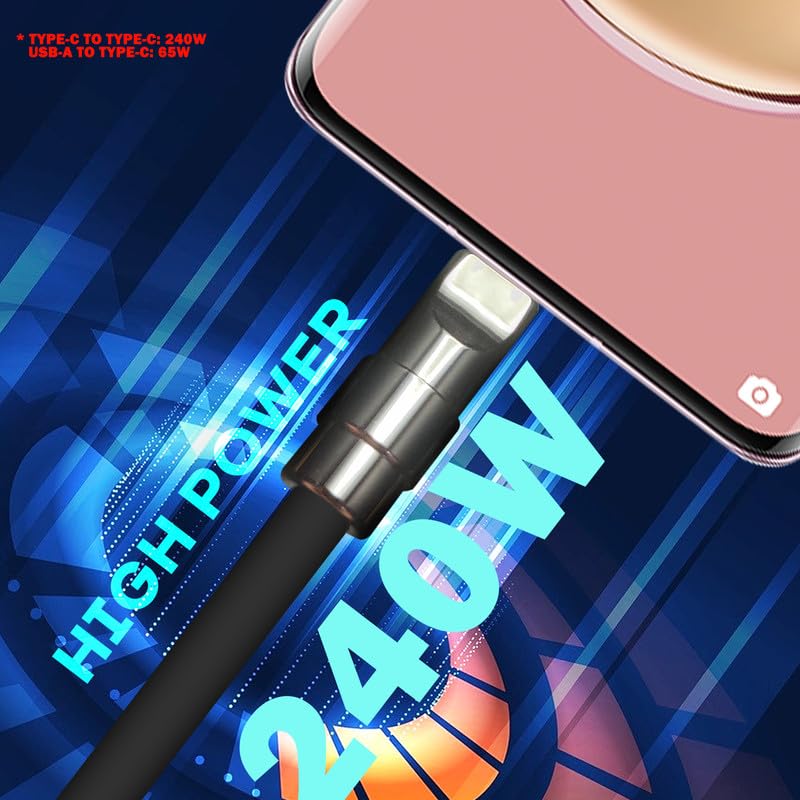 Gentsstride Black Chubby   Special Black Samurai Edition Durable Fast Charging Cable 240W Usb Type C Cables Ultra Thick Silicone