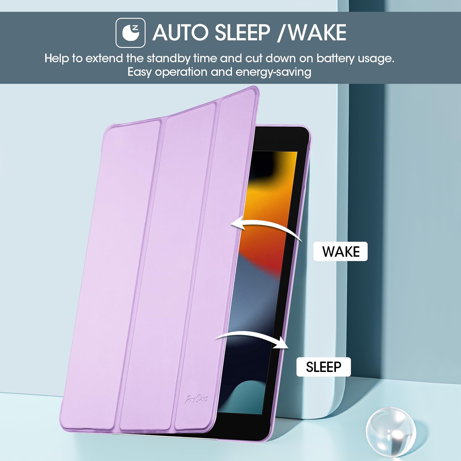 Procase For Ipad 9Th Generation 2021/ Ipad 8Th Generation 2020/ Ipad 7Th Generation 2019 Case, Ipad 10.2 Case Ipad Cover 9Th Generation  Violet