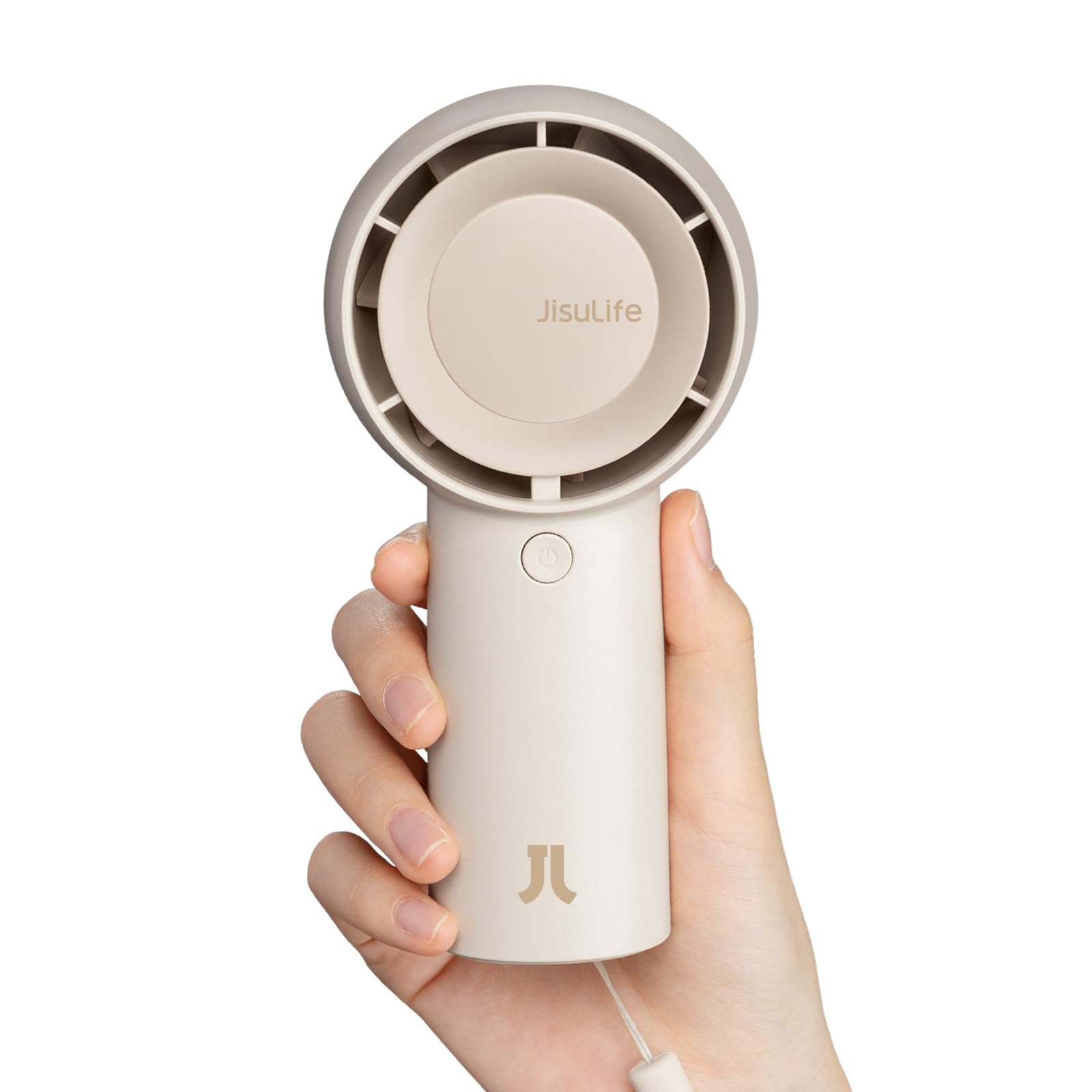 Jisulife Handheld Portable Turbo Fan [16H Max Cooling Time], 4000Mah Usb Rechargeable Personal Battery Operated Mini Small Pocke