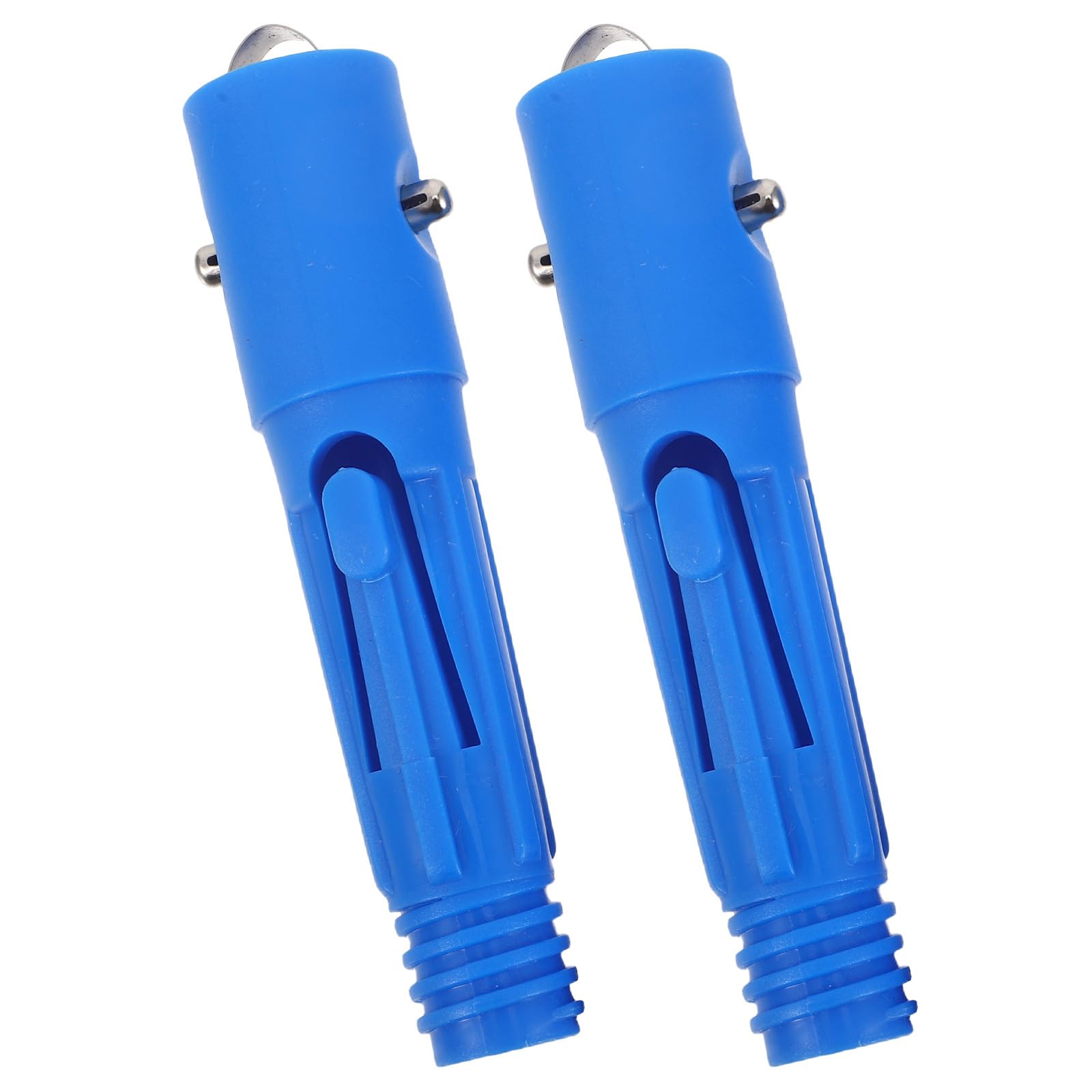 IDEANATEGRATE 2 Pack Threaded Pole End Tips Plastic Pole Adapter for Broom Handle Replacement Mop Handle Connector Extension Thr