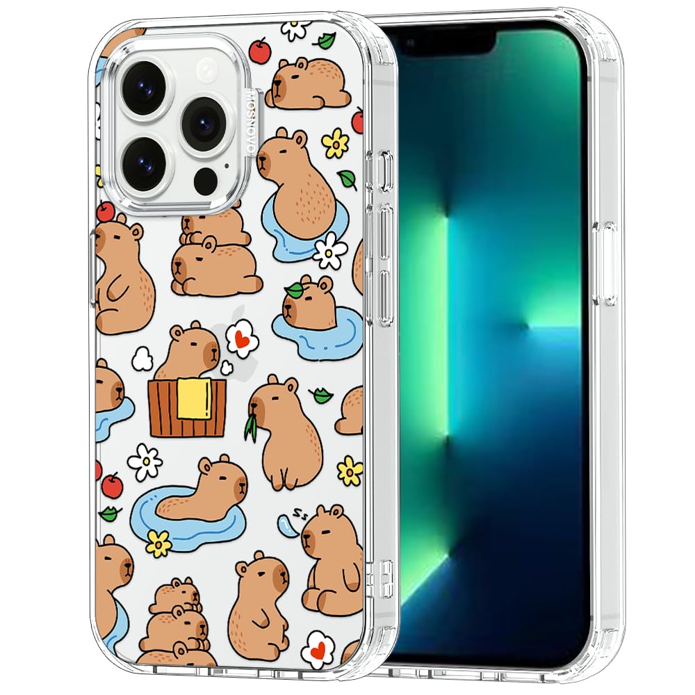 MOSNOVO for iPhone 13 Pro Case, Shockproof Military-Grade Protection 6.6ft Drop Tested, Clear Phone Case for iPhone 13 Pro, Capy