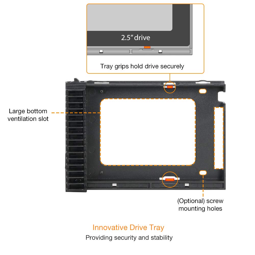 Icy Dock 1 Bay 2.5 Sas/Sata Hdd/Ssd Tool-Less Enclosure For External 3.5 Bay | Expresscage Mb741Sp-B