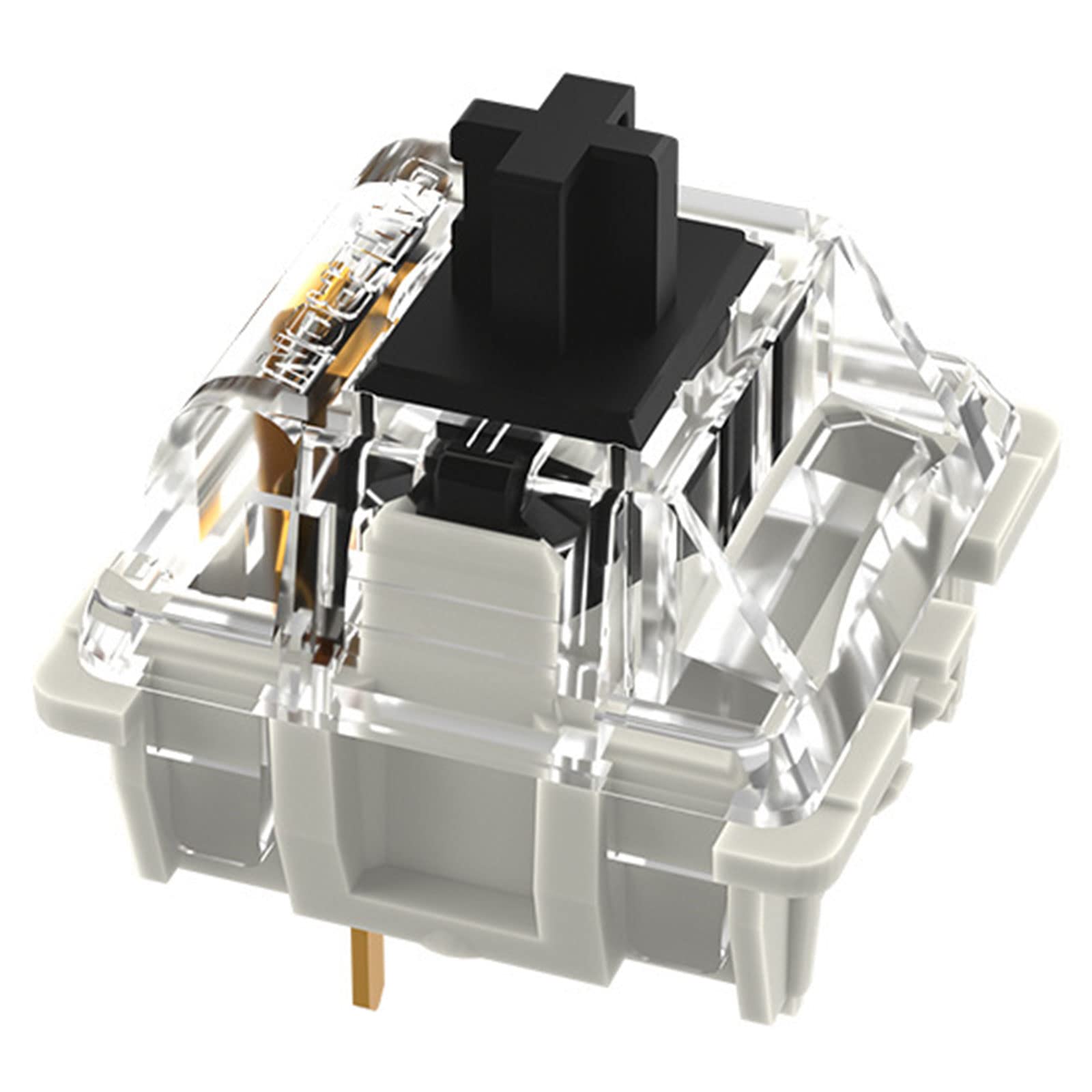 Gateron G Black Pro 2.0 Pre Lubed Switches 3Pin Linear For Mx Mechanical Type Key Gaming Keyboard Switches, Smd Rgb Light Plate