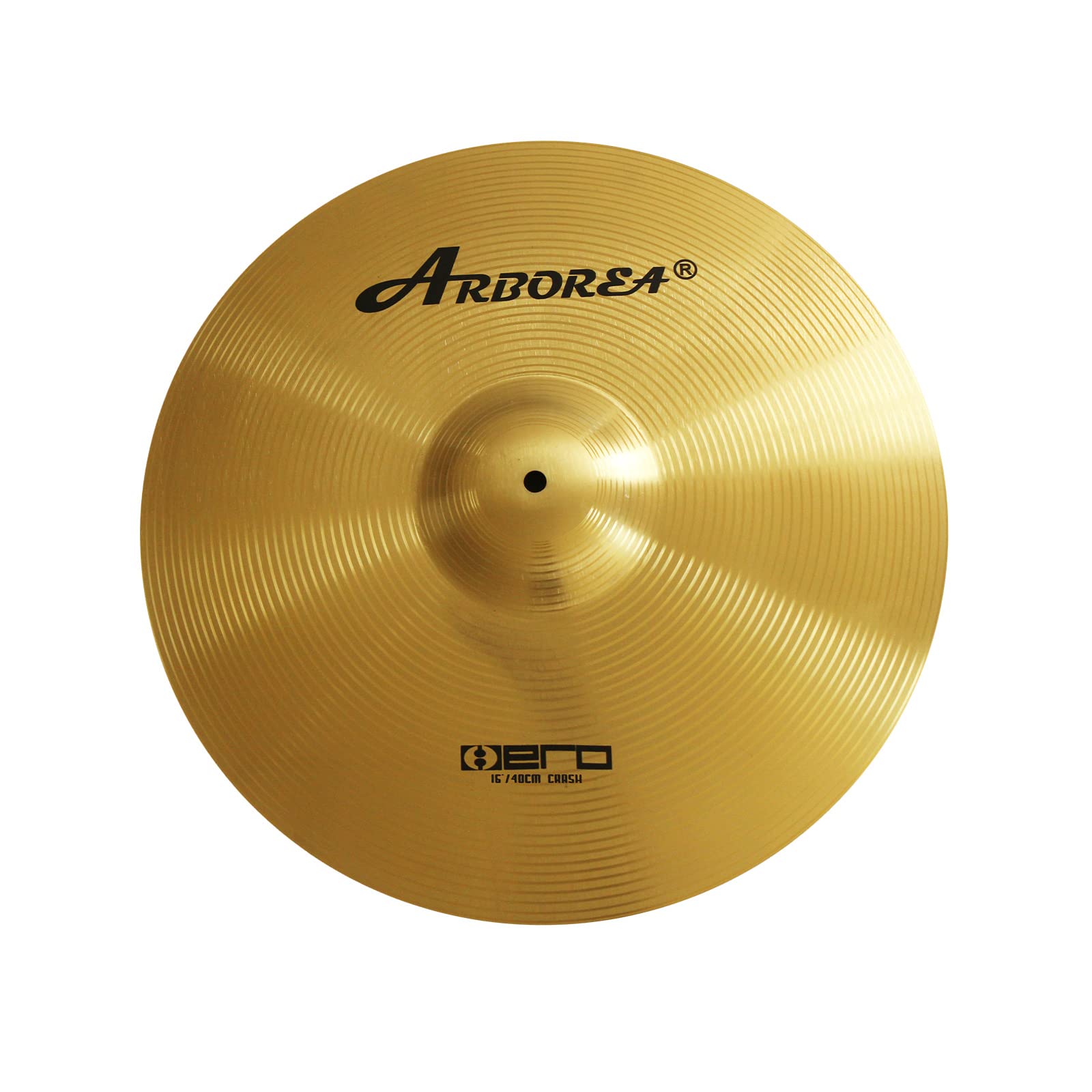 Arborea Cymbal Crash Cymbal Hero Brilliant Finish Bright Sound 16 Inch Drum Cymbal For Practice (16''Crash)
