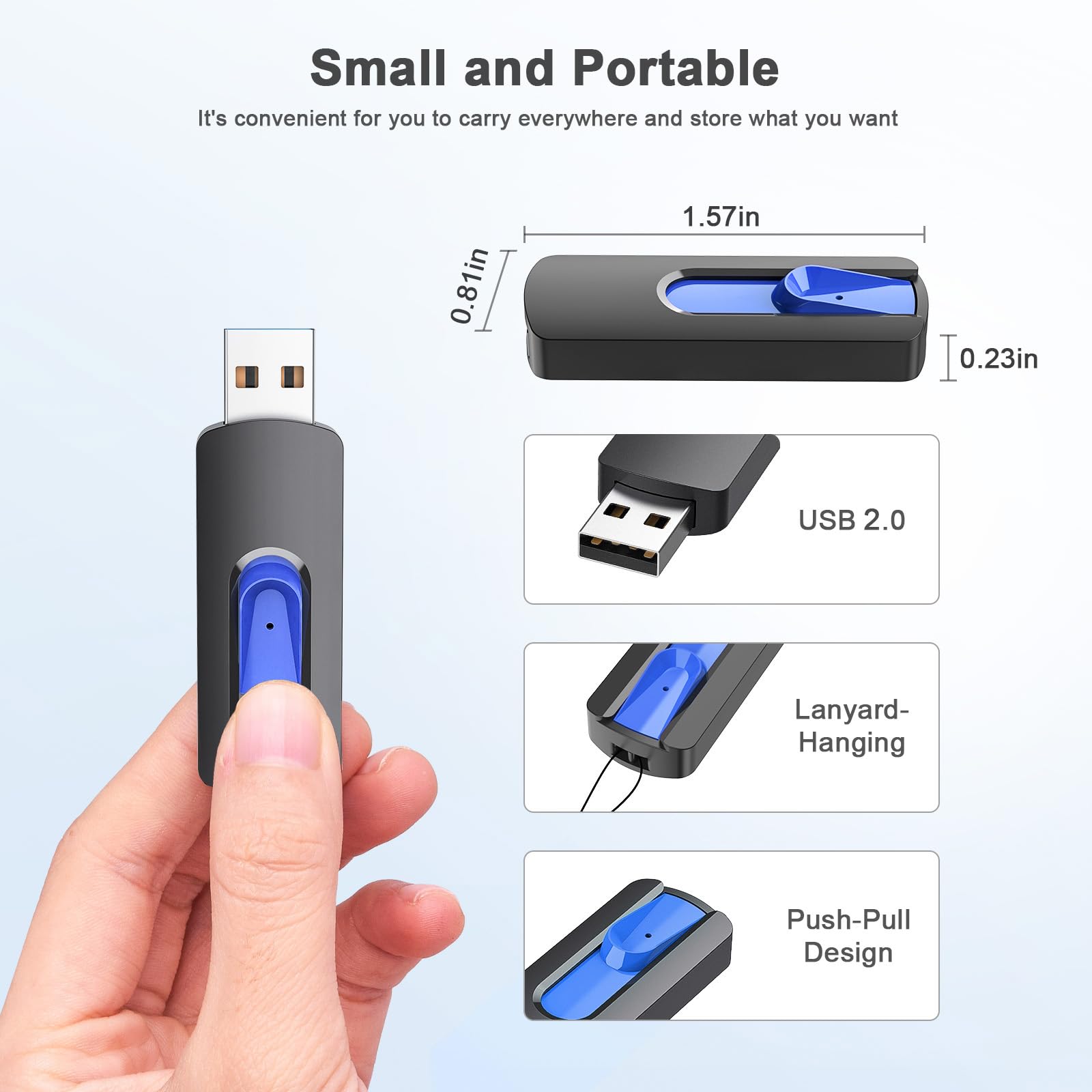Juanwe 64Gb Flash Drive 10 Pack Usb Flash Drive Glide Pen Drive Large Capacity Thumb Drive High Speed Usb Memory Stick With Easy