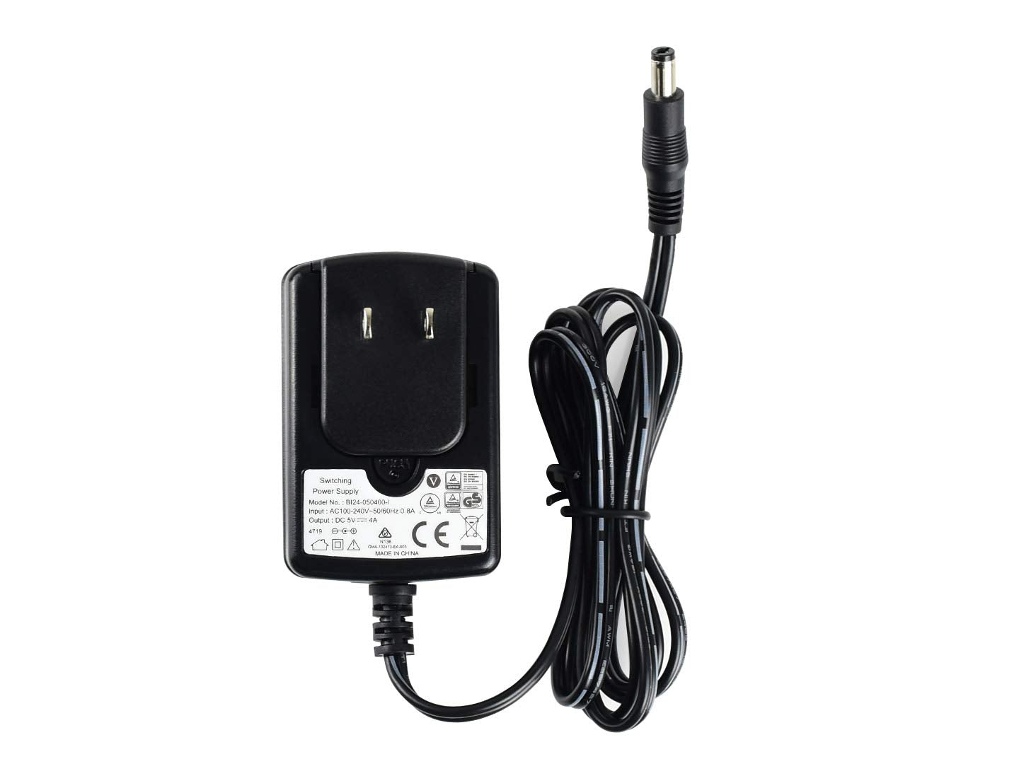 Power Supply For Jetson Nano,100 240V 0.8A Ac To Dc 5V 4A Power Adapter Converter For Jetson Nano, Dc Jack Output Od 5.5Mm Id 2.