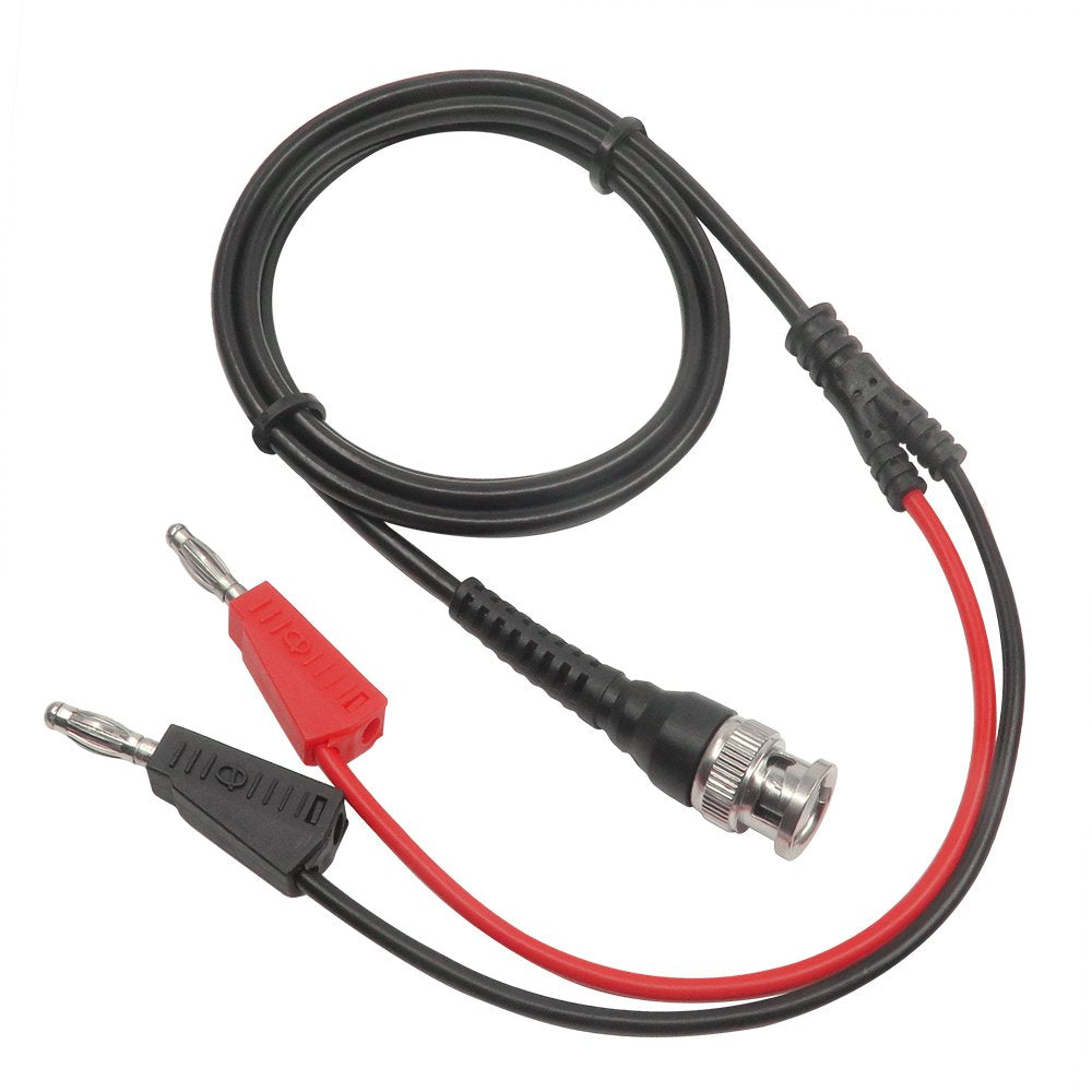 Amadget Coaxial Cable Bnc Male To Dual Banana Plug Test Lead For Oscilloscope