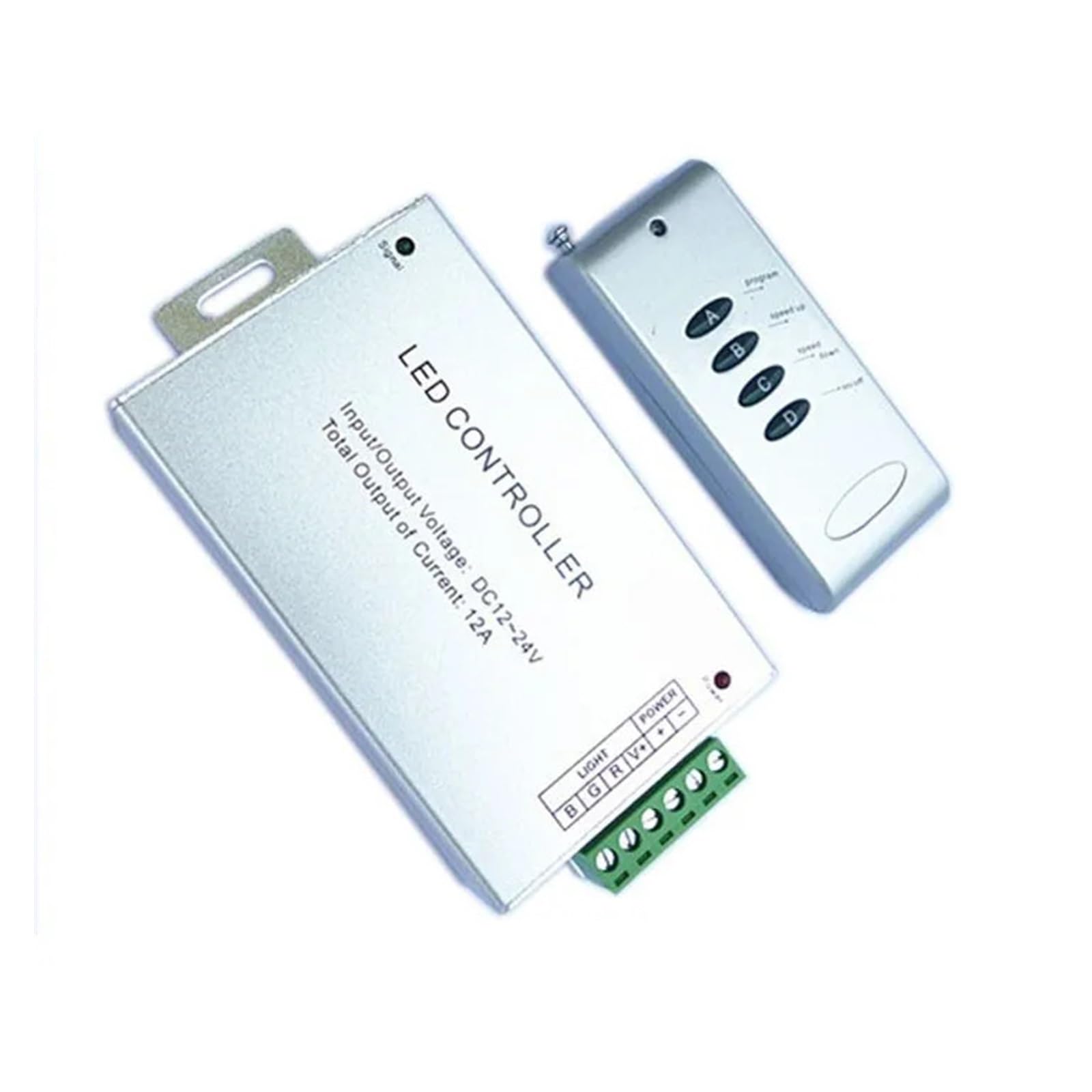 VXOWVBVJ DC12 DC24V 12A Remote RGB LED Controller, Suitable for RGB LED Light Strips