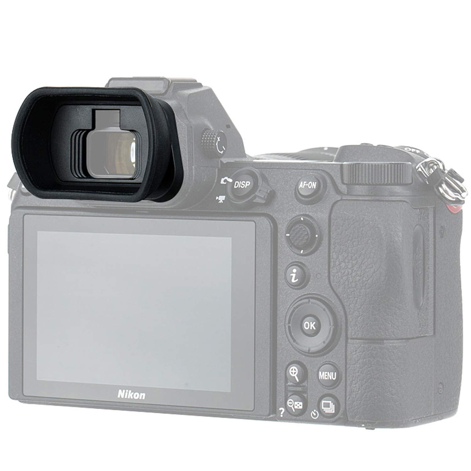 Jjc Kiwifotos Ergonomic Long Camera Eyecup For Nikkor Z5 Z6 Z7 Z6Ii Z7Ii, Eye Cup Eye Piece Viewfinder Replace Dk 29 Eyecup, Sof