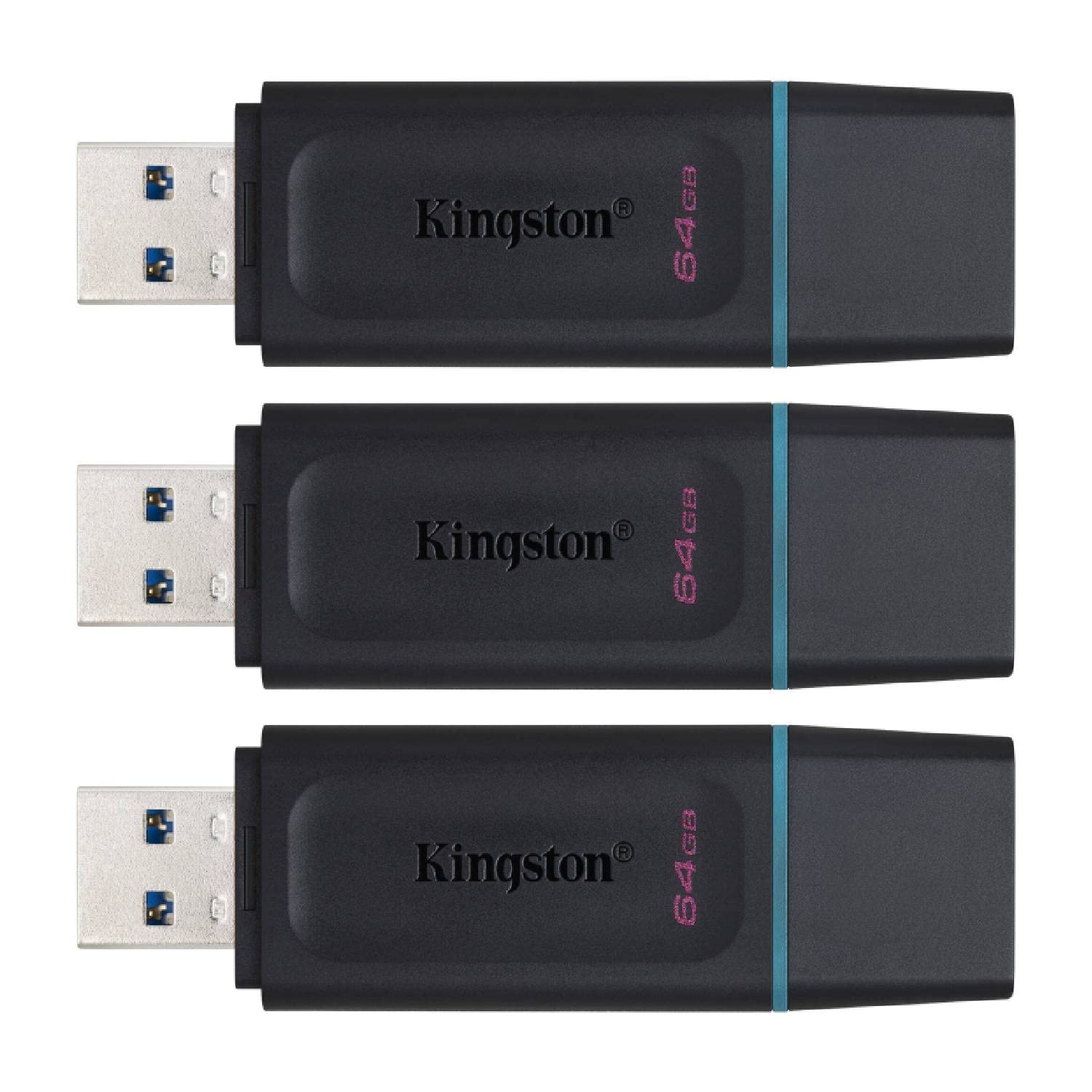 Kingston 64GB DataTraveler Exodia Flash Drive  DTX/64GB (3 Pack)