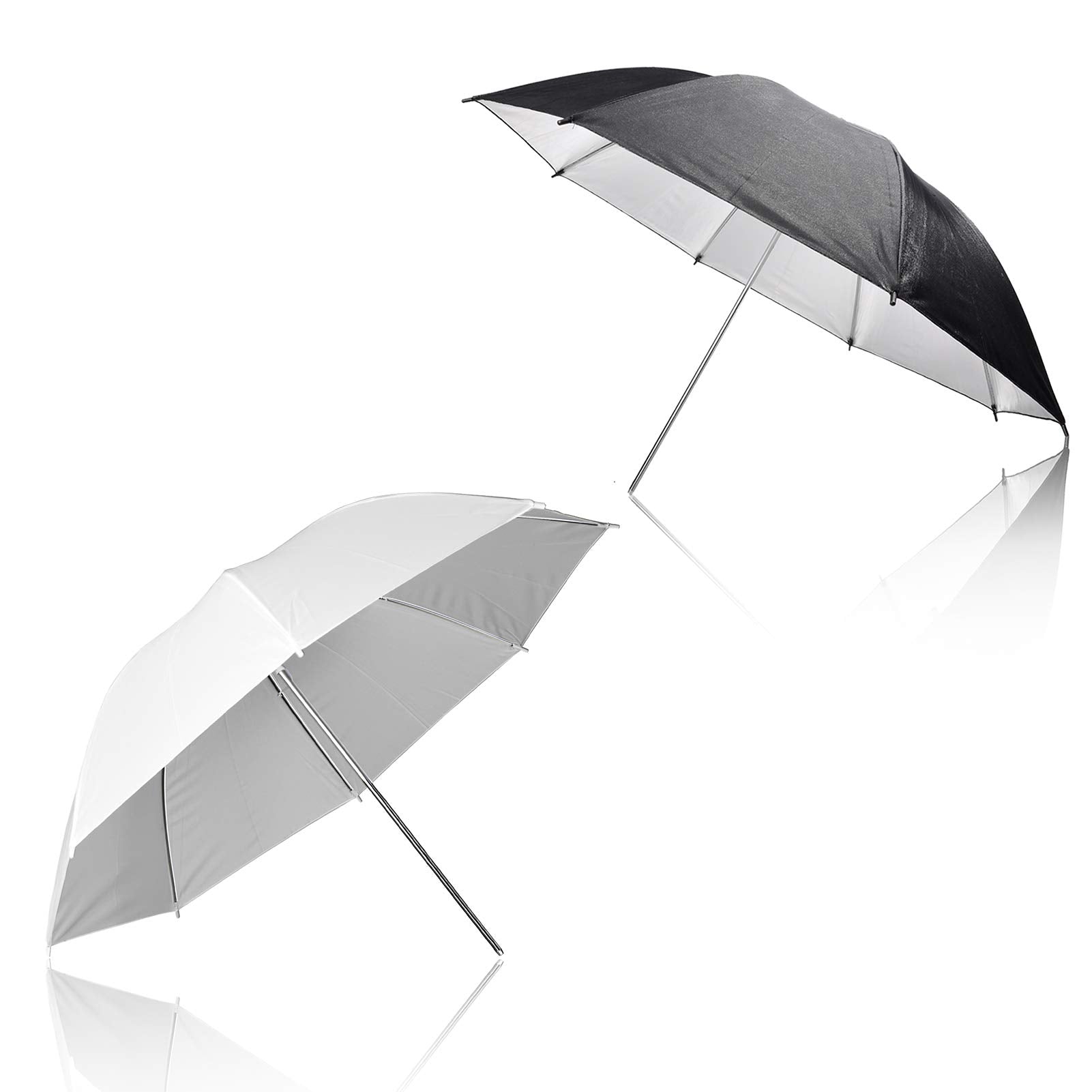 Emart 8.5X10Ft Photography Backdrop Kit With 400W 5500K Daylight Umbrella Continuous Lighting Set, Black & White Backgrounds For