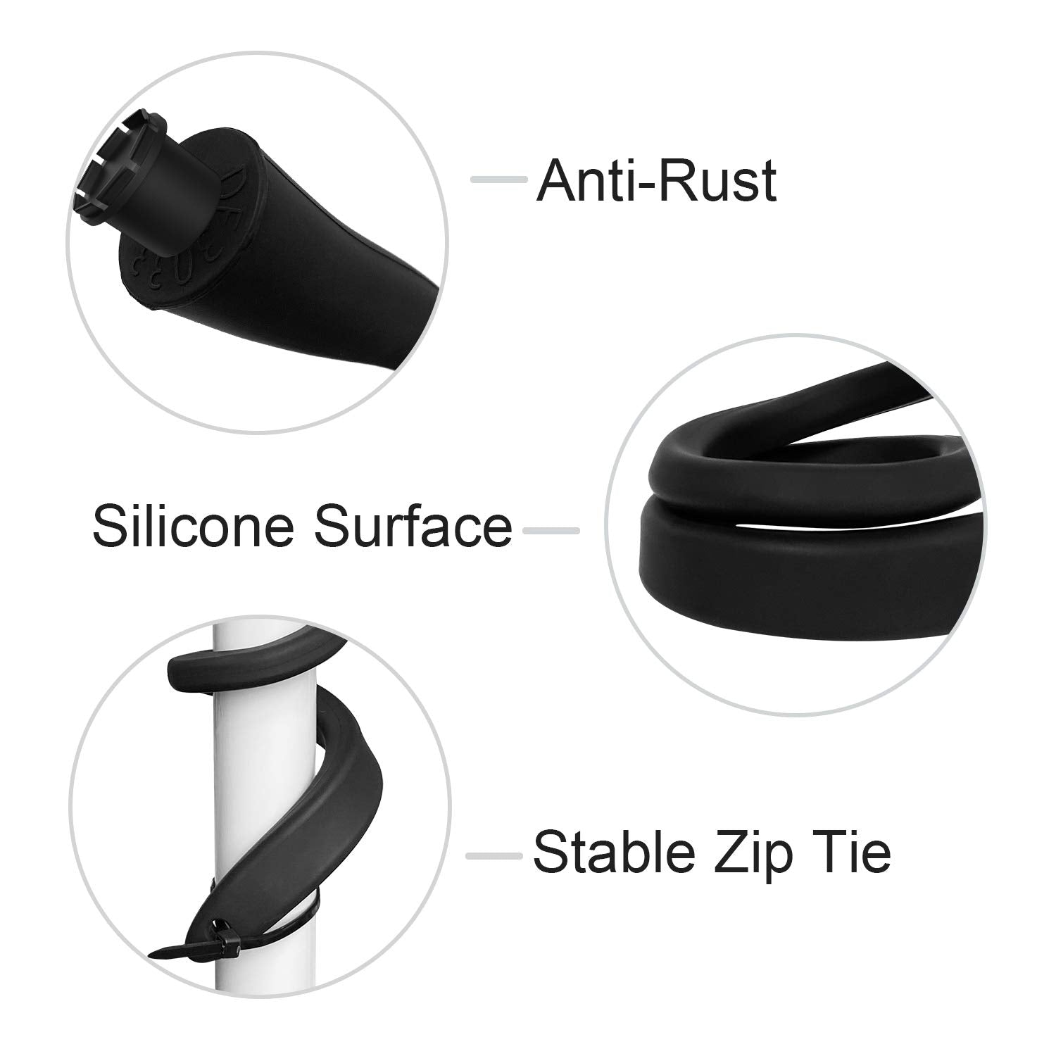 Vomenc ?Upgraded Version? Flexible Twist Mount For All New Blink Outdoor Indoor Camera Blink Mini And Blink Indoor And Outdoor 4 Camera (Black 1Pack)