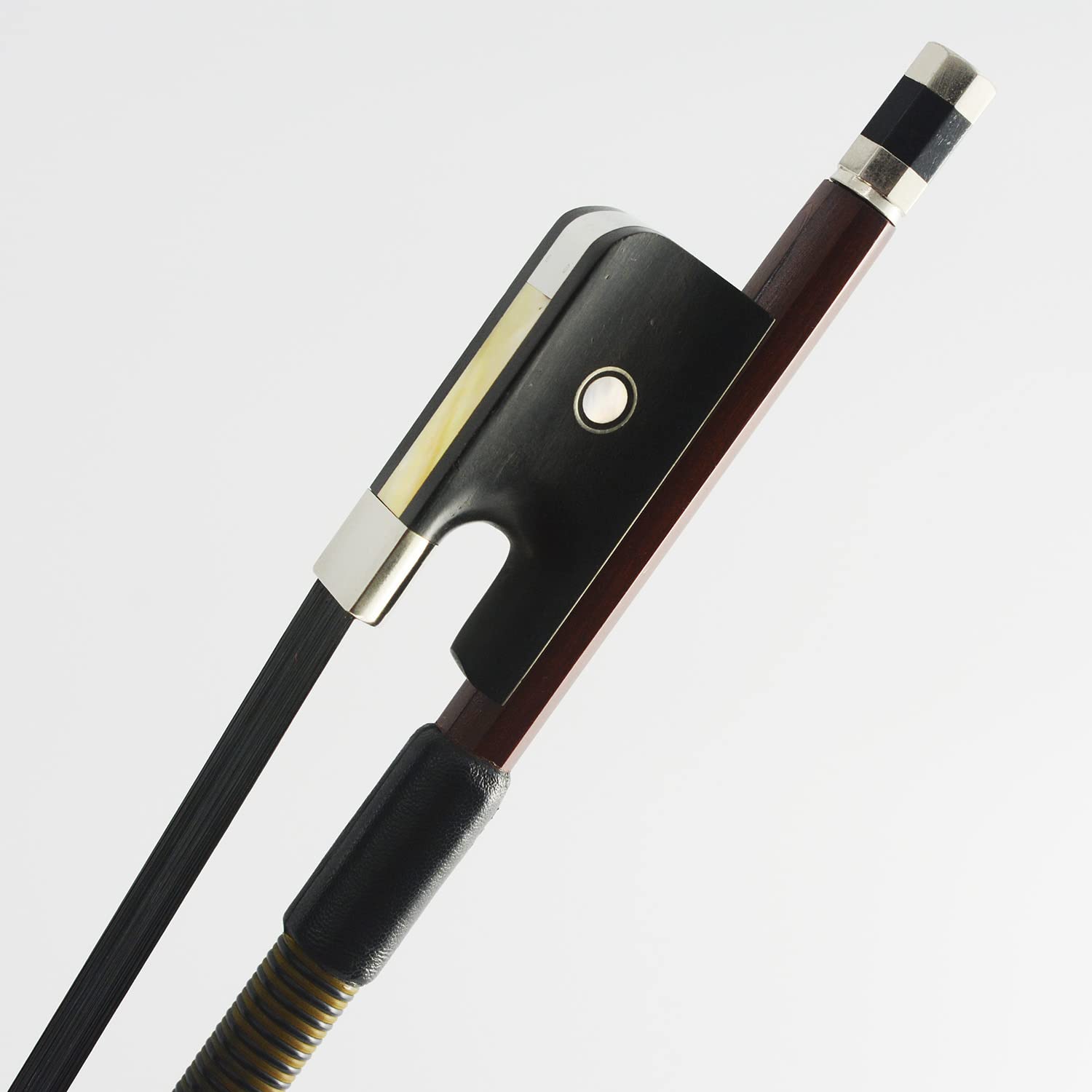 4/4 Size Brazilwood French Model Black Horse Hair Double Bass Bow