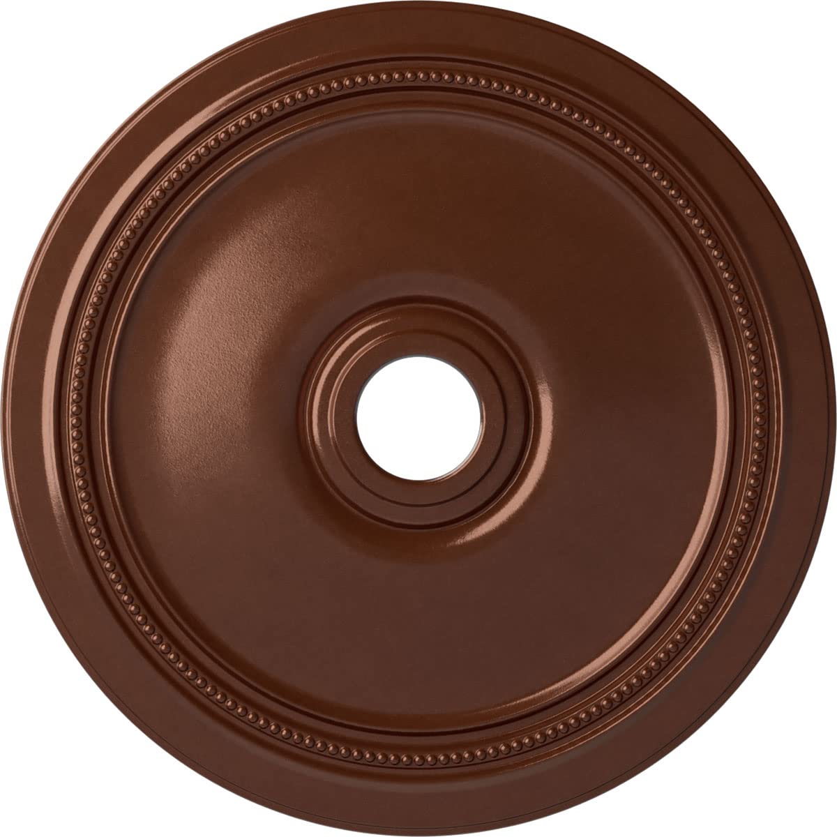 Ekena Millwork CM24DICPS Diane Ceiling Medallion, 24OD x 3 5/8ID x 1 1/4P (Fits Canopies up to 6 1/4), Hand-Painted Copper Penny
