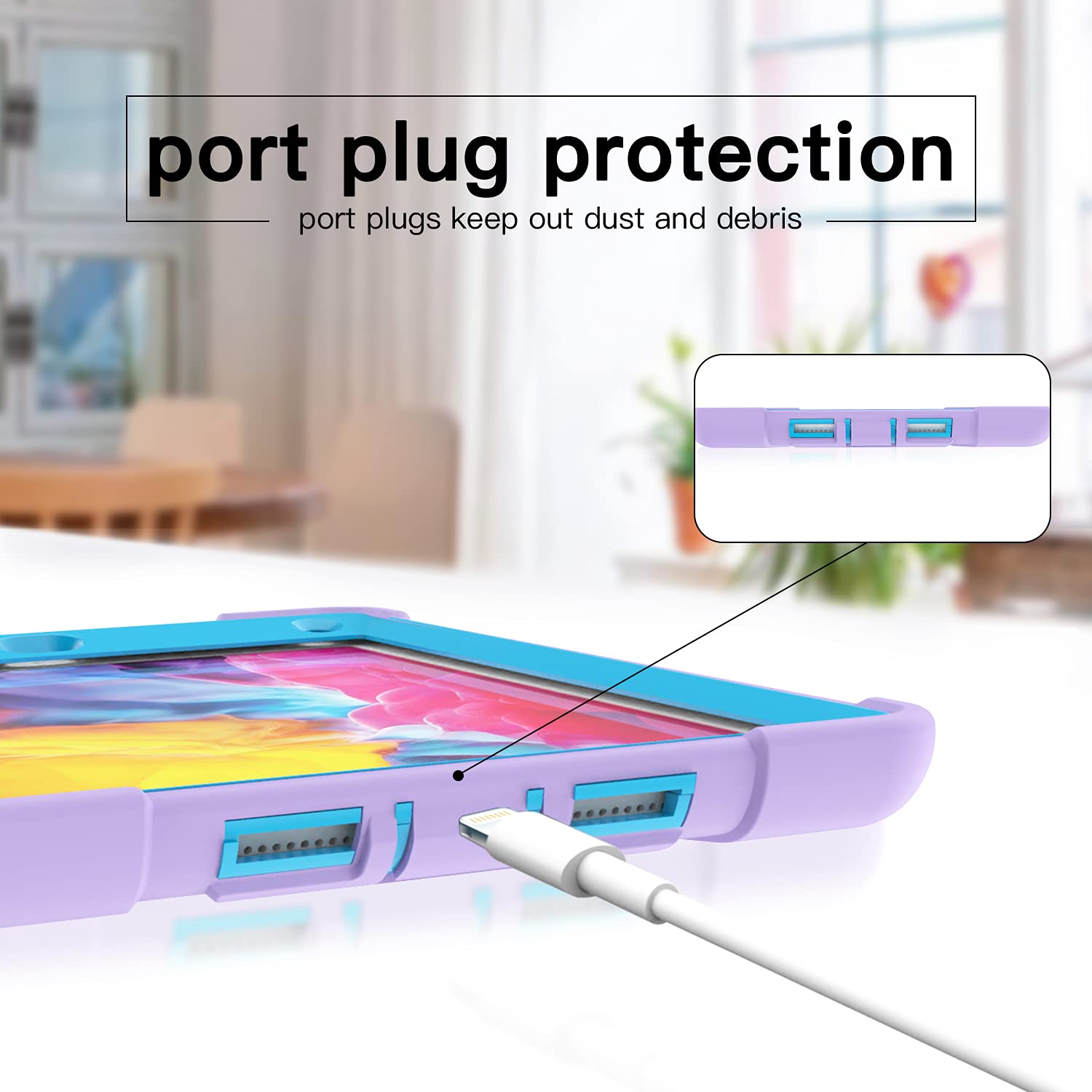 Rantice Ipad 6Th/5Th Generation, Air 2 Case, Shockproof Rugged Cover With Kickstand For 9.7'' A1893/A1954/A1822/A1823 Tablets