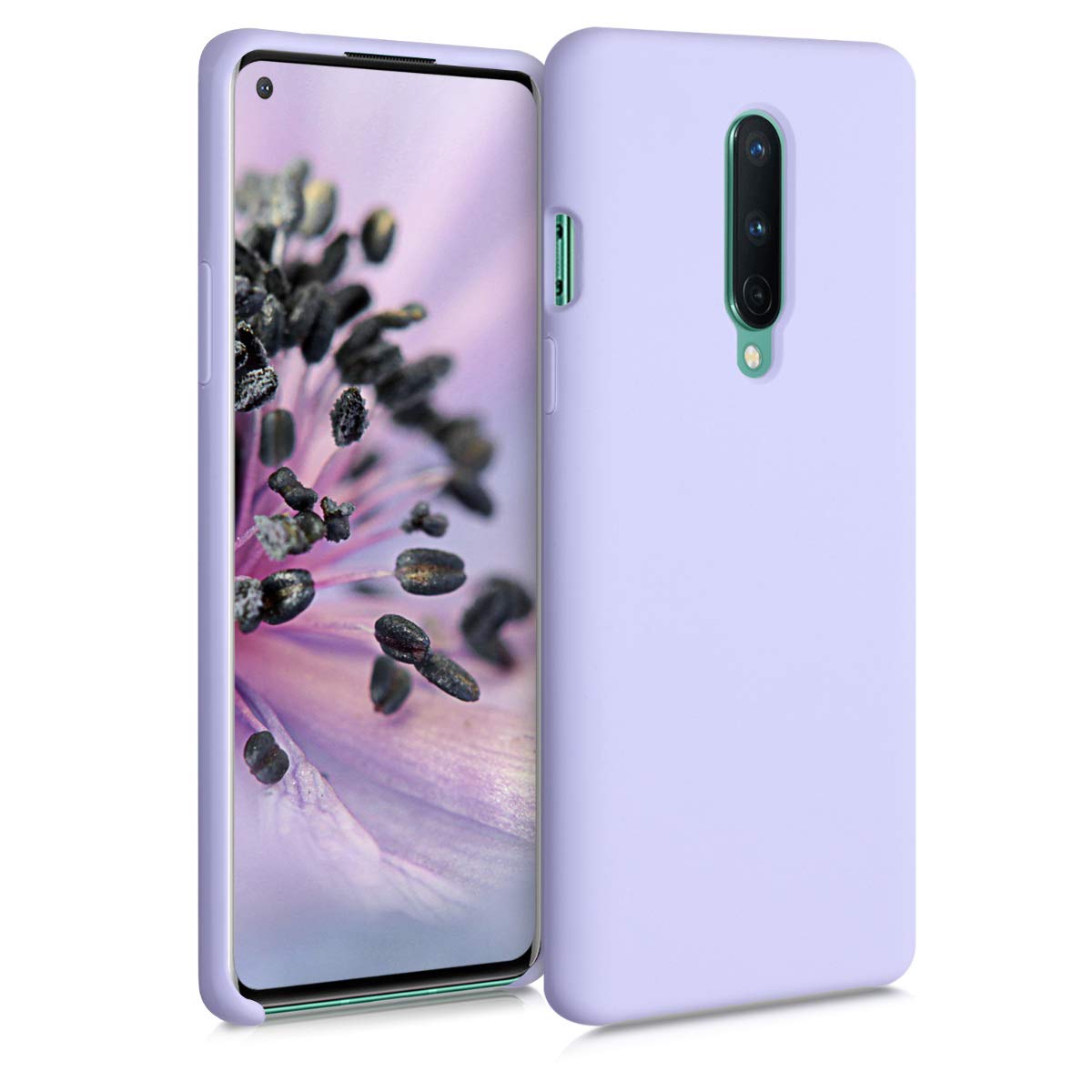 Kwmobile Case Compatible With Oneplus 8 (2020) Case   Tpu Silicone Phone Cover With Soft Finish   Light Lavender