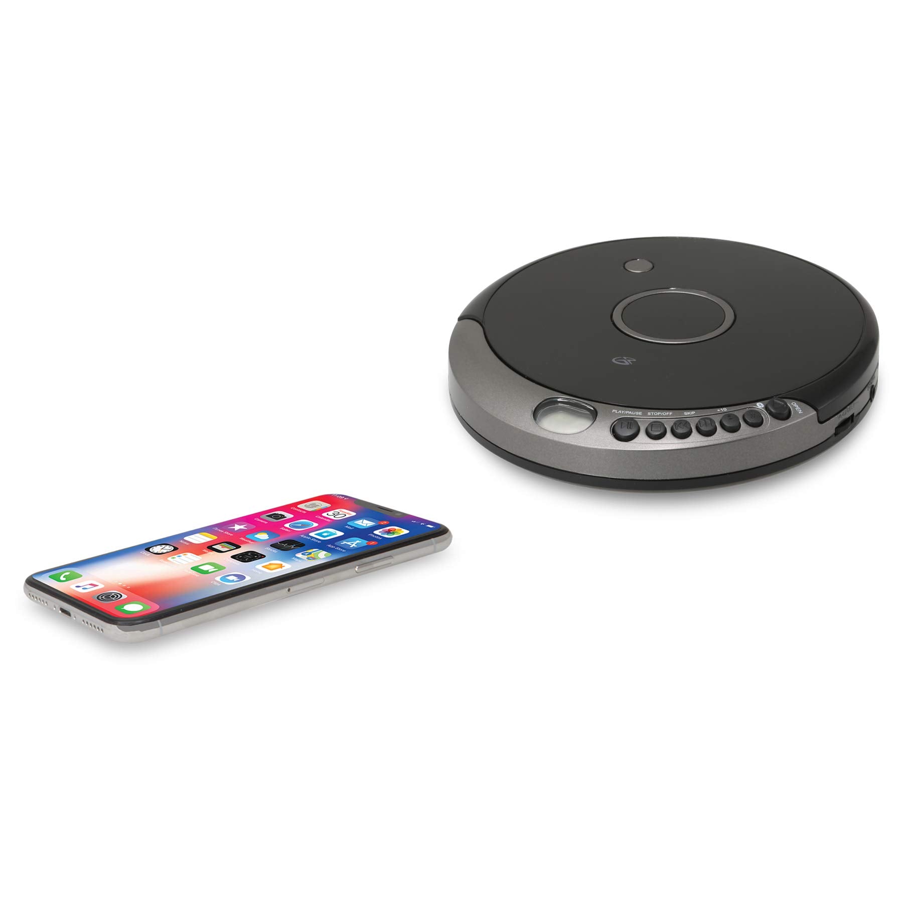 Gpx Pcb319B Portable Cd Player With Bluetooth, Includes Stereo Earbuds, Black