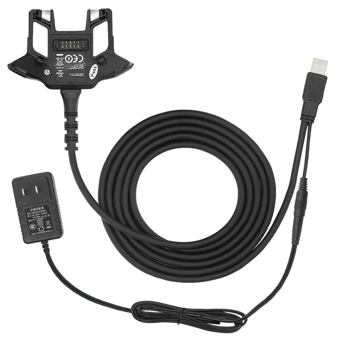 Lanado Usb Charger Cable With Adapter For Zebra Symbol Tc70 Tc75 Pda Handheld Computer Charger Set Replaces Cbl Tc7X Usb1 01 For