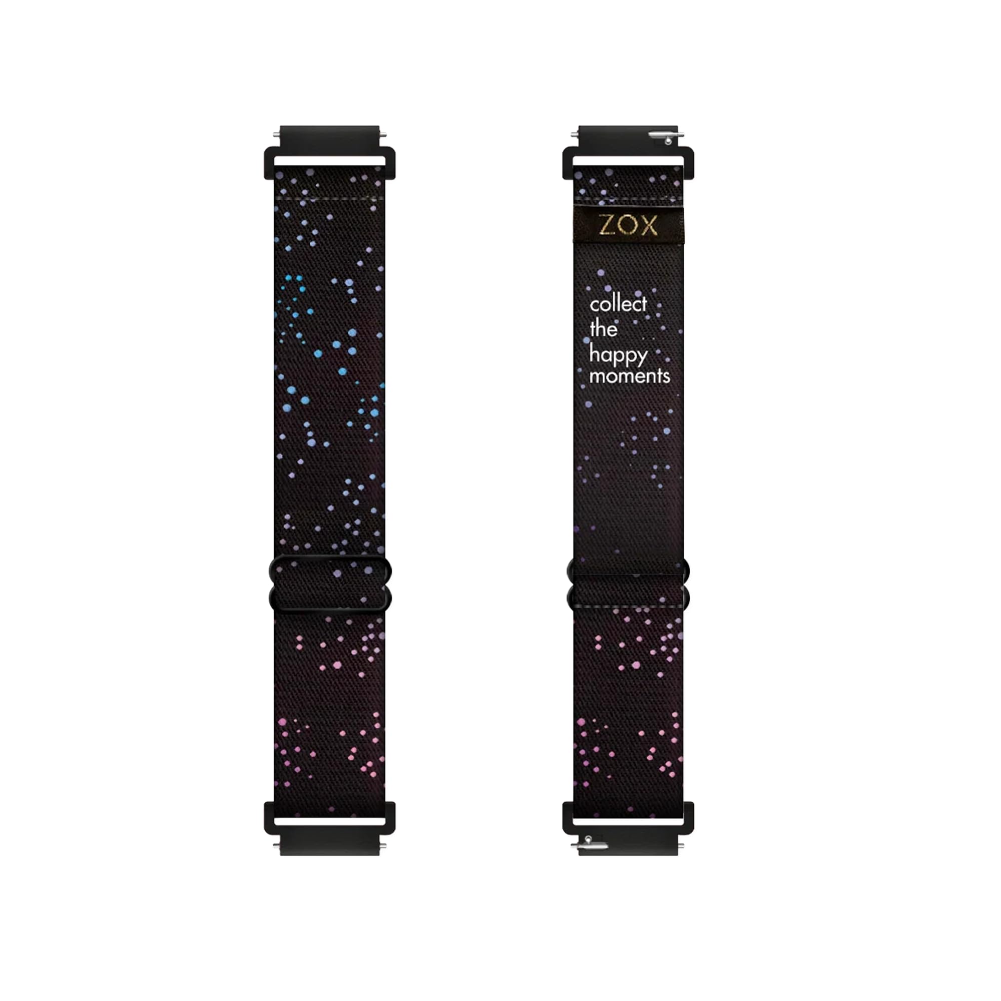 Zox Android Smart Watch Band - Collect The Happy Moments | Soft, Adjustable Elastic Band With Motivational Affirmations And Beau