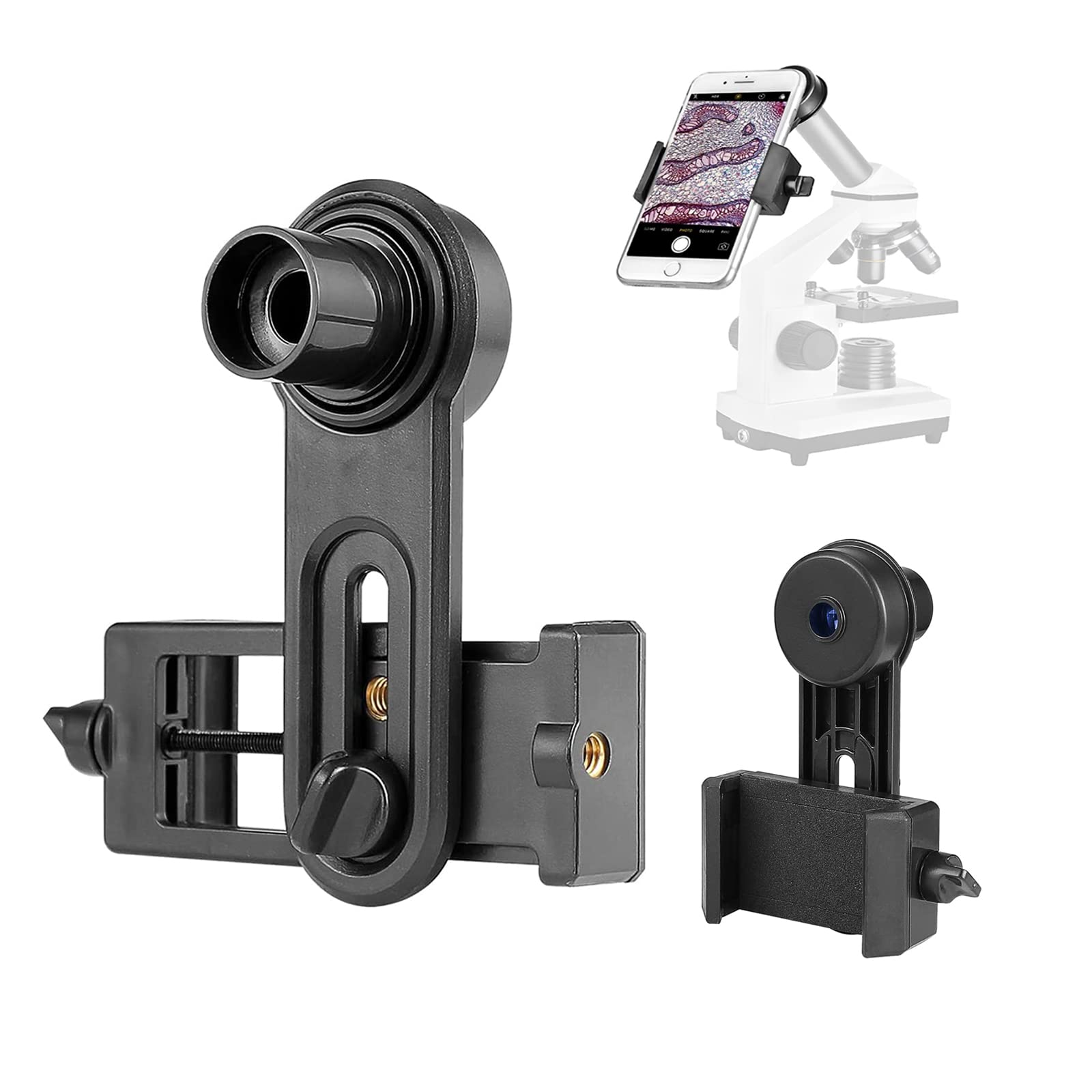 Celticbird Smartphone Camera Adapter for Microscope Eyepiece Tube 23.2mm  Builtin 16X Microscope Eyepiece