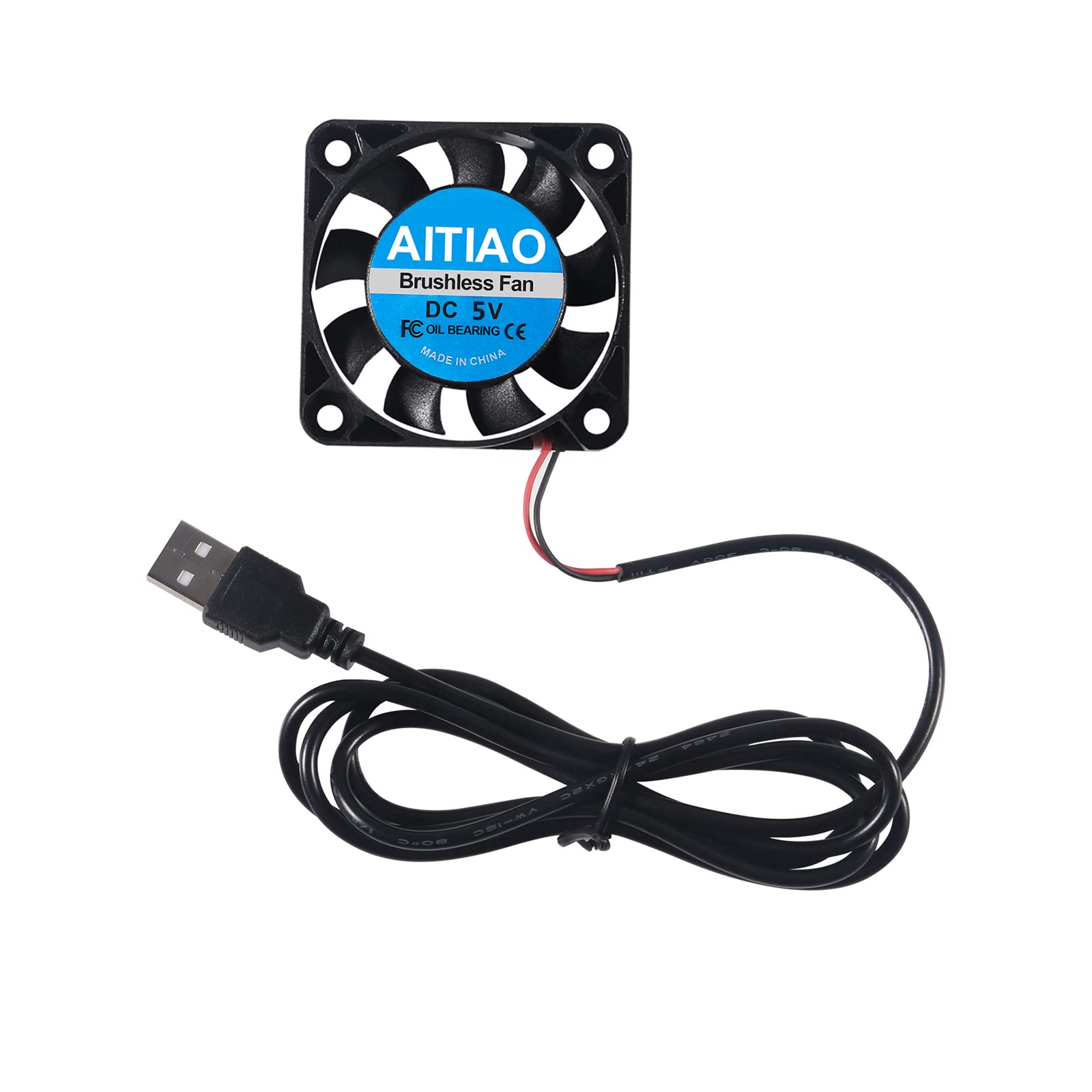 Aitiao 6Pcs 40Mm Usb Brushless Cooling Fan 40Mm X10Mm Dc 5V Quiet Cooling Fan 4010 Mini Computer Fan For Small Appliances Series