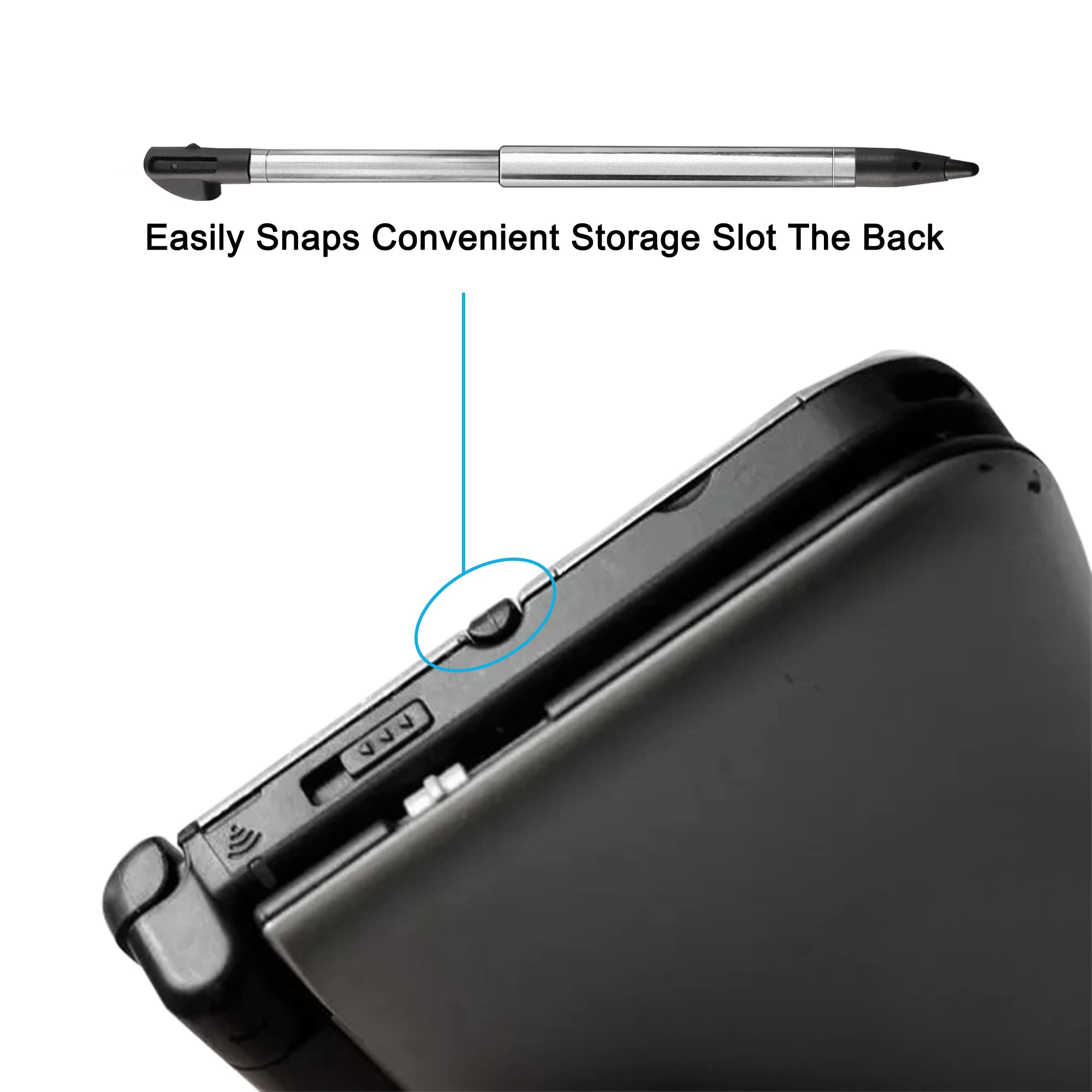 3Ds Xl Stylus Pen, Metal Retractable Replacement Stylus Compatible With Nintendo 3Ds Xl, 4In1 Combo Touch Styli Pen Set Multi Co