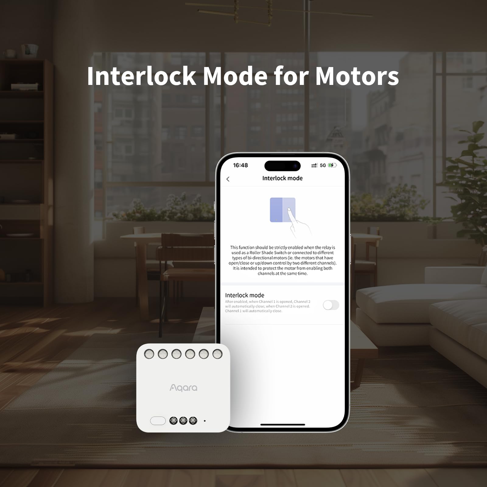 [Upgraded Version] Aqara Dual Relay Module T2 With Matter, Requires Aqara Zigbee 3.0 Hub, Dry Contact Mode For Garage Doors And