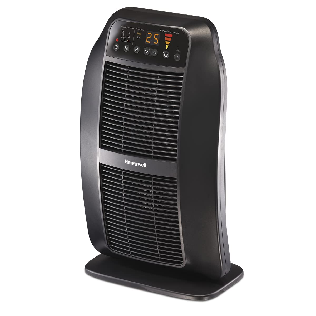 Honeywell Heatgenius Ceramic Heater, Black   Easy To Use Space Heater With Multi Directional Heating, Digital Controls And Progr
