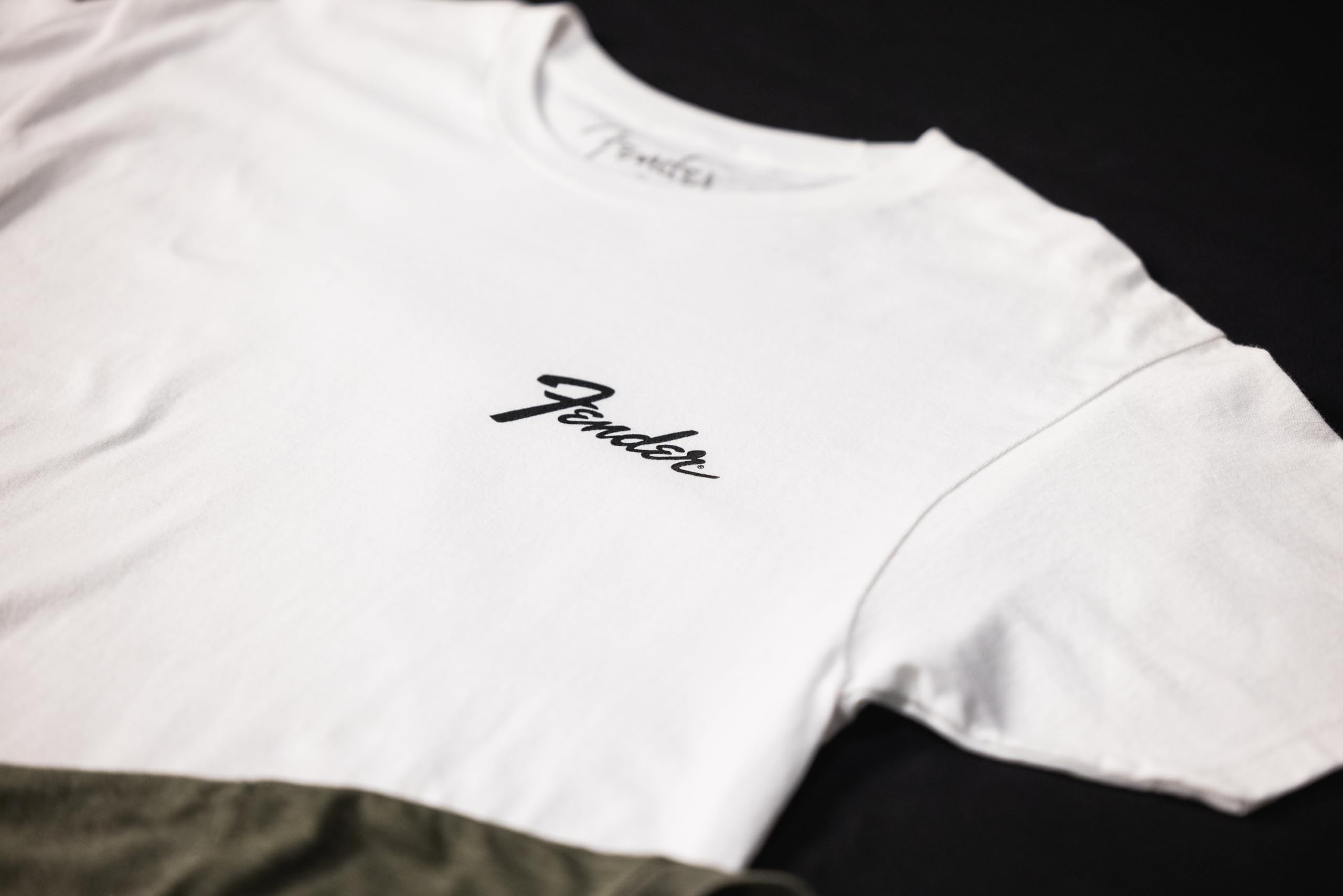 Fender Transition Logo T-Shirt, 100% Cotton, White, Small