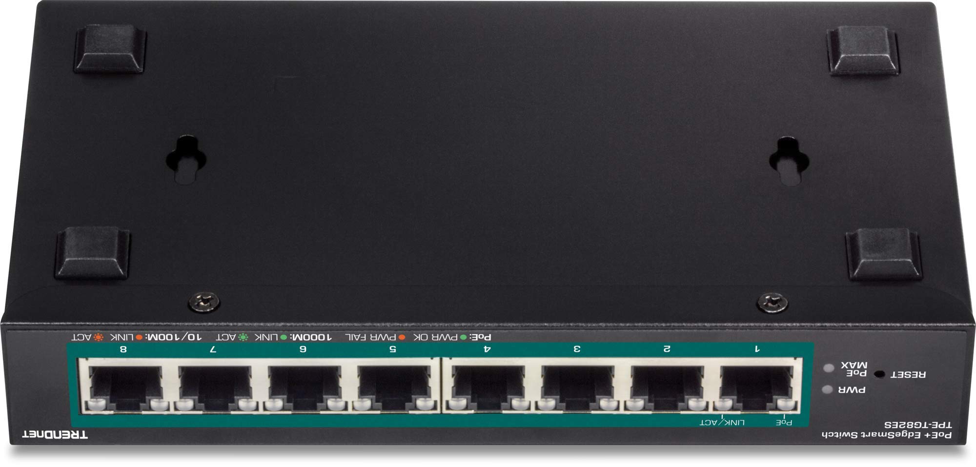 Trendnet 8 Port Gigabit Edgesmart Poe+ Switch 8 X Gigabit Poe+ Ports 64W Poe Power Budget Managed Poe+ Switch Wall Mountable Des
