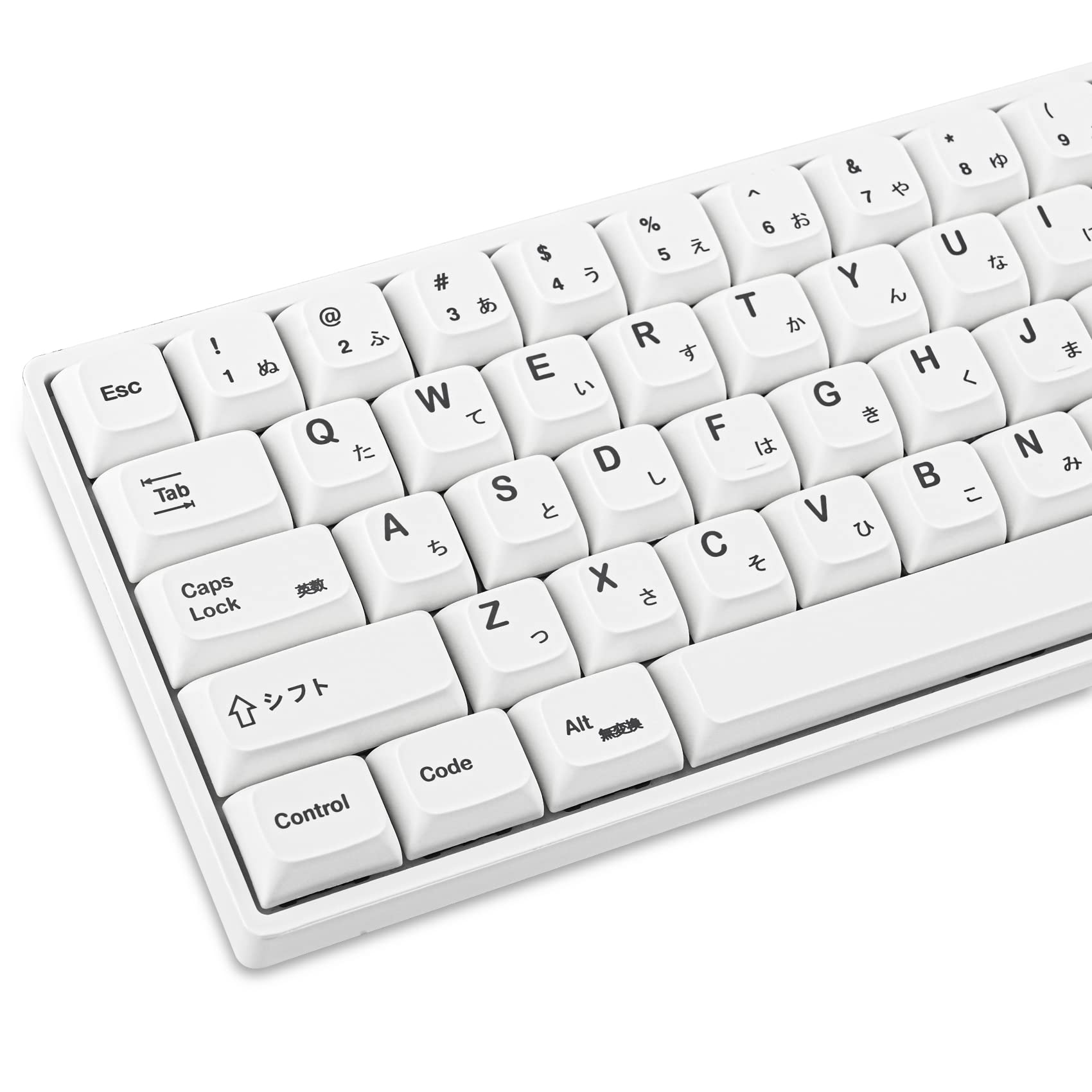 Guffercty Kred Gtsp 135 Key Japanese White Keycaps 65 Percent Xda Keycap Set For 60 Percent Tkl Keyboard For Cherry Mx Gateron K