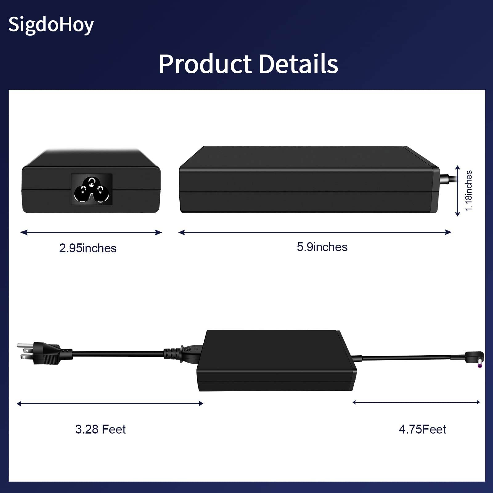 135W Charger For Acer Nitro 5 Gaming Laptop An515 N18C3 N18C4, Nitro V 15 16 Adp 135Kb T Power Supply Adapter Cord