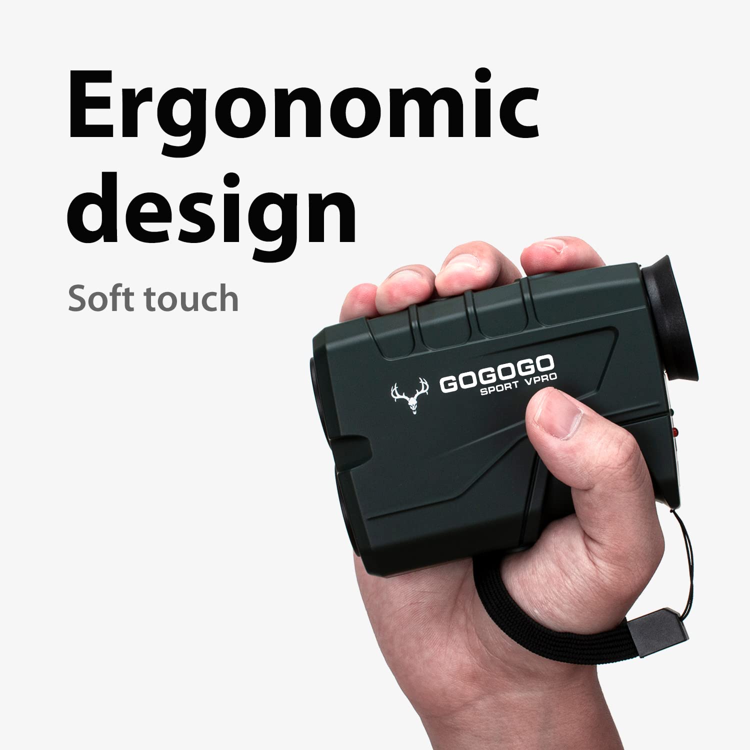 Gogogo Sport Vpro Green Hunting Rangefinder  1200 Yards Laser Range Finder For Hunting And Golf With Speed, Slope, Scan And Norm