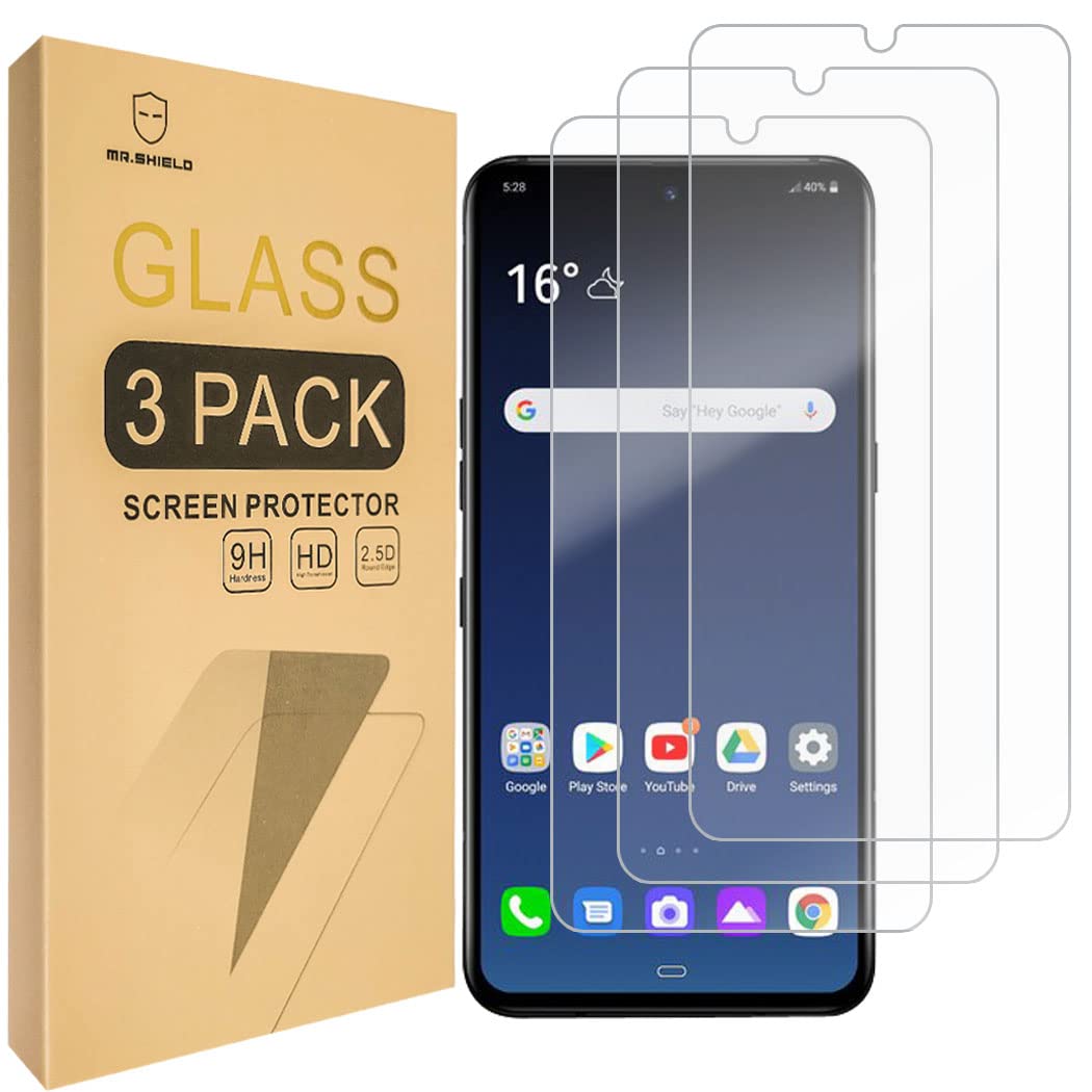 Mr.Shield [3 Pack] Designed For Lg V60 Thinq/Lg V60 Thinq 5G / Lg V60 Thinq 5G Uw [Tempered Glass] [Japan Glass With 9H Hardness