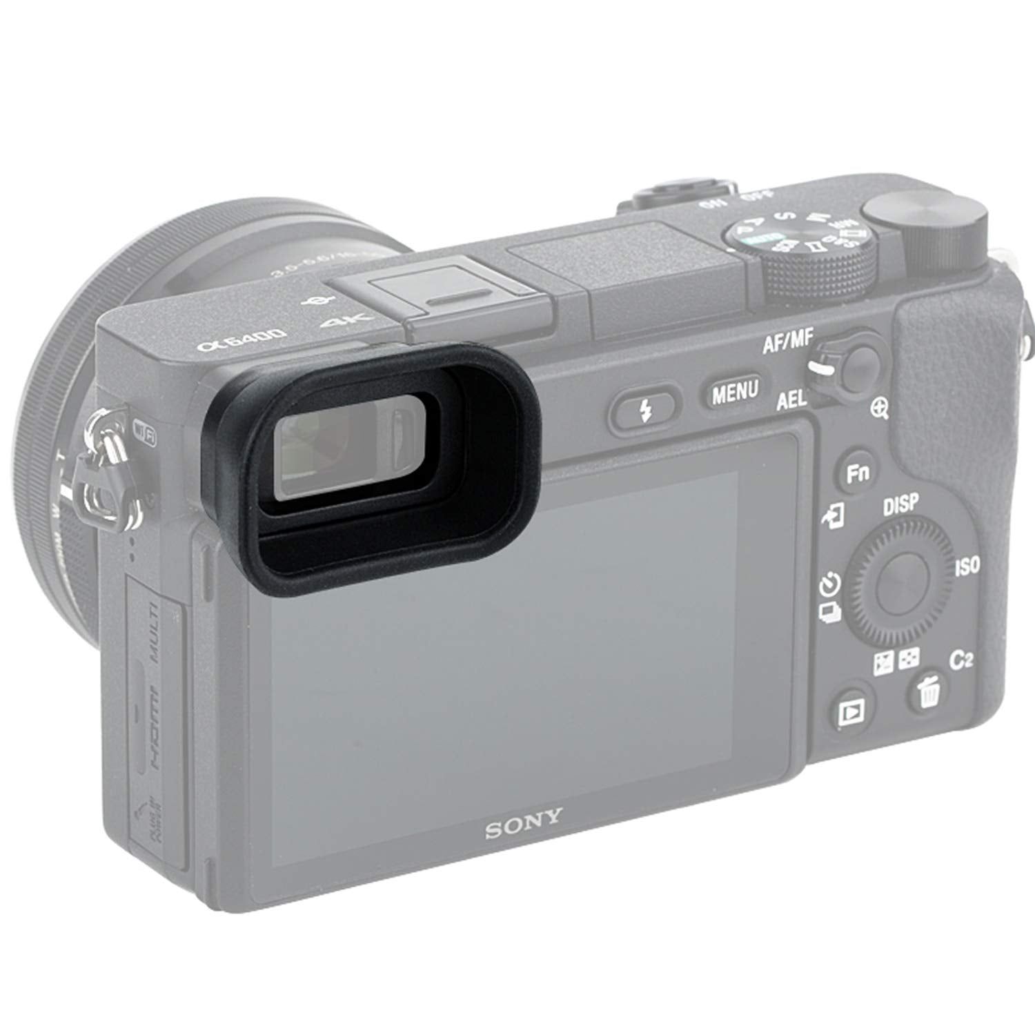 Jjc Kiwifotos Ergonomic Long Camera Eye Cup For A6600 A6500 A6400, A6600 Eyecup, A6500 Eyecup, A6400 Eyecup, A6600 Eye Piece, Vi