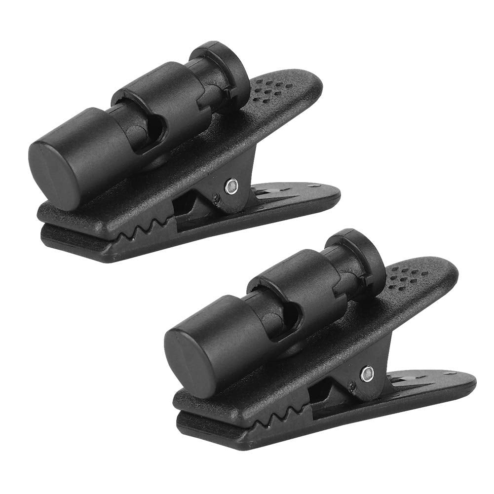 2 Packs Large Headphones Clip Clamp Hooks for Earphone Wire for Mobile Phone Headsets, Walkie Talkie Headsets, MP3 Headphones, C