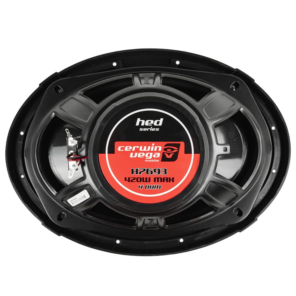 Cerwin Vega 6.5'' And 6X9 3 Way Coaxial Speakers 4 Ohm Hed Series H7653 H7693 Combo Pack