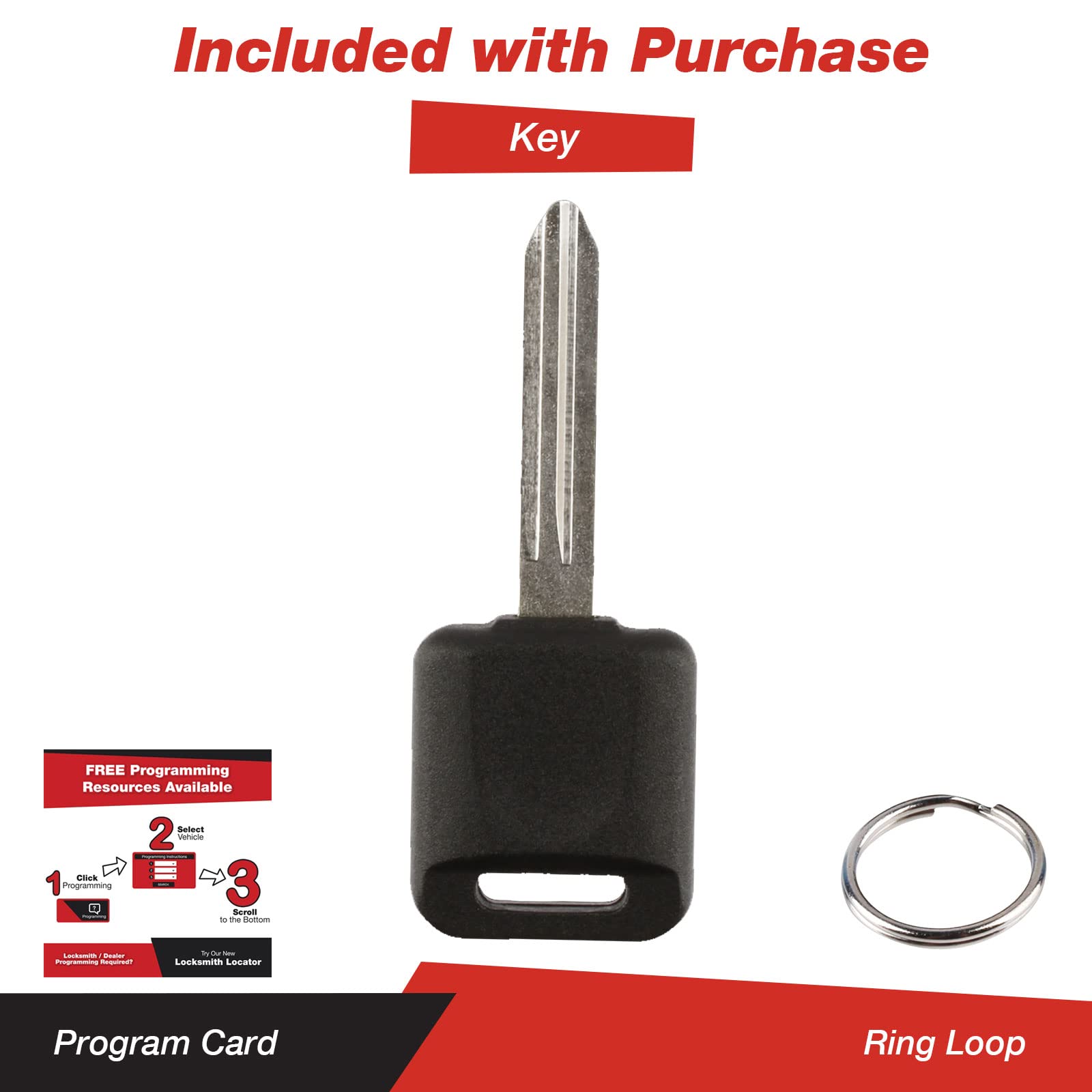 Keylessoption 2 Item Bundle 1 Key Fob Keyless Entry Remote 1 Uncut For 46 Chip Ignition Key