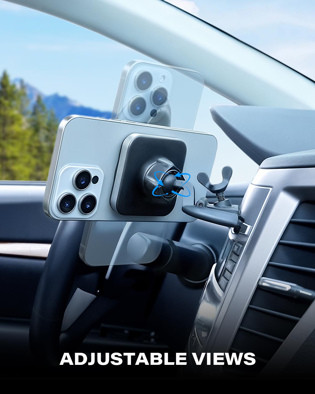 1Zero For Magsafe Cd Phone Holder For Car [20 N55 Ultra Strong Magnets] Magnetic Cd Player Phone Mount, Stable Cd Slot Phone Mou