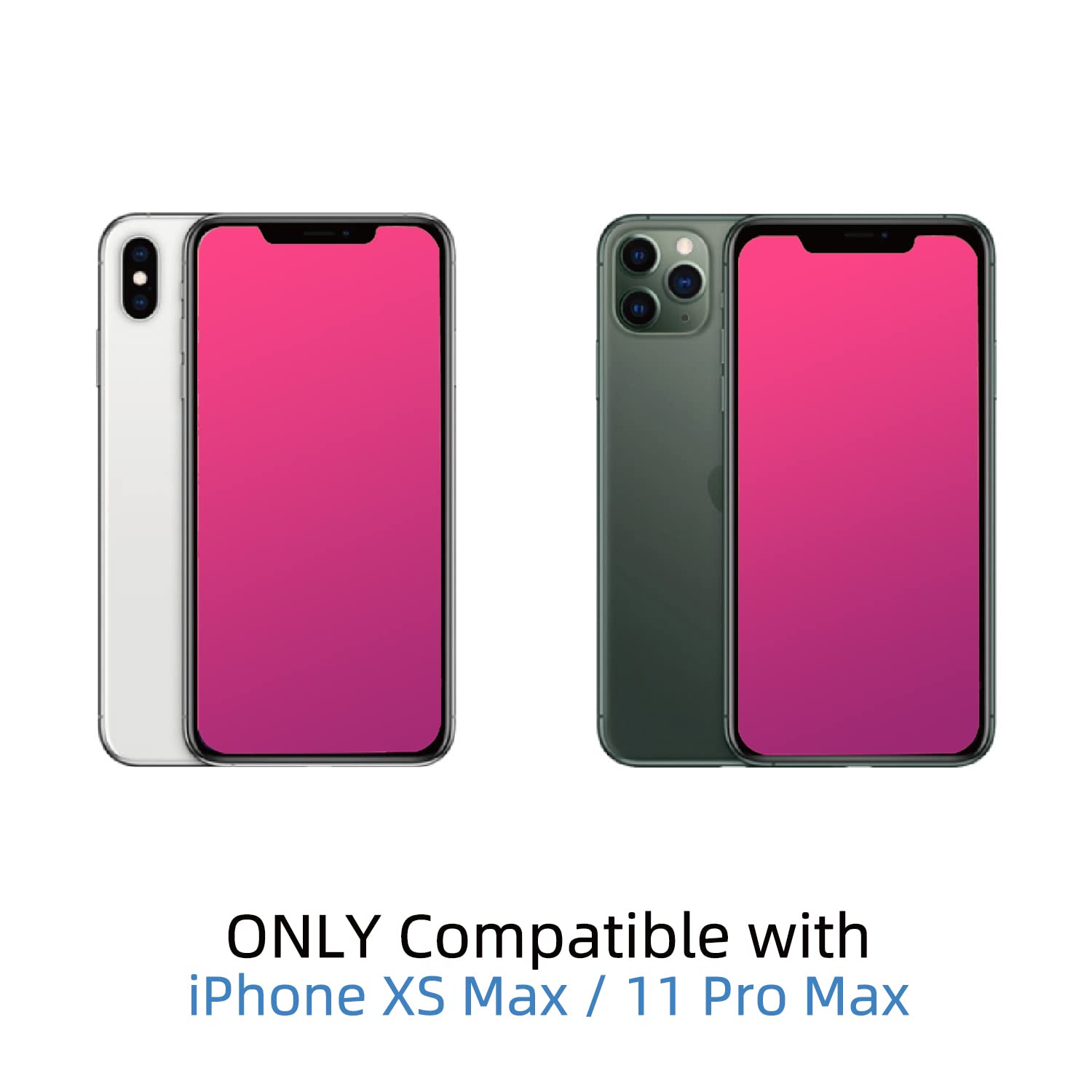 Egkimba Privacy Screen Protector Compatible With Iphone 11 Pro Max/Iphone Xs Max, 6.5 Inch Gradient Colorful Electroplated Anti